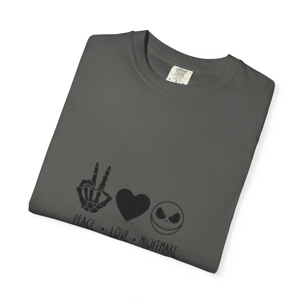 Peace • Love • Nightmare T-Shirt — Jack Skellington Inspired Graphic Tee