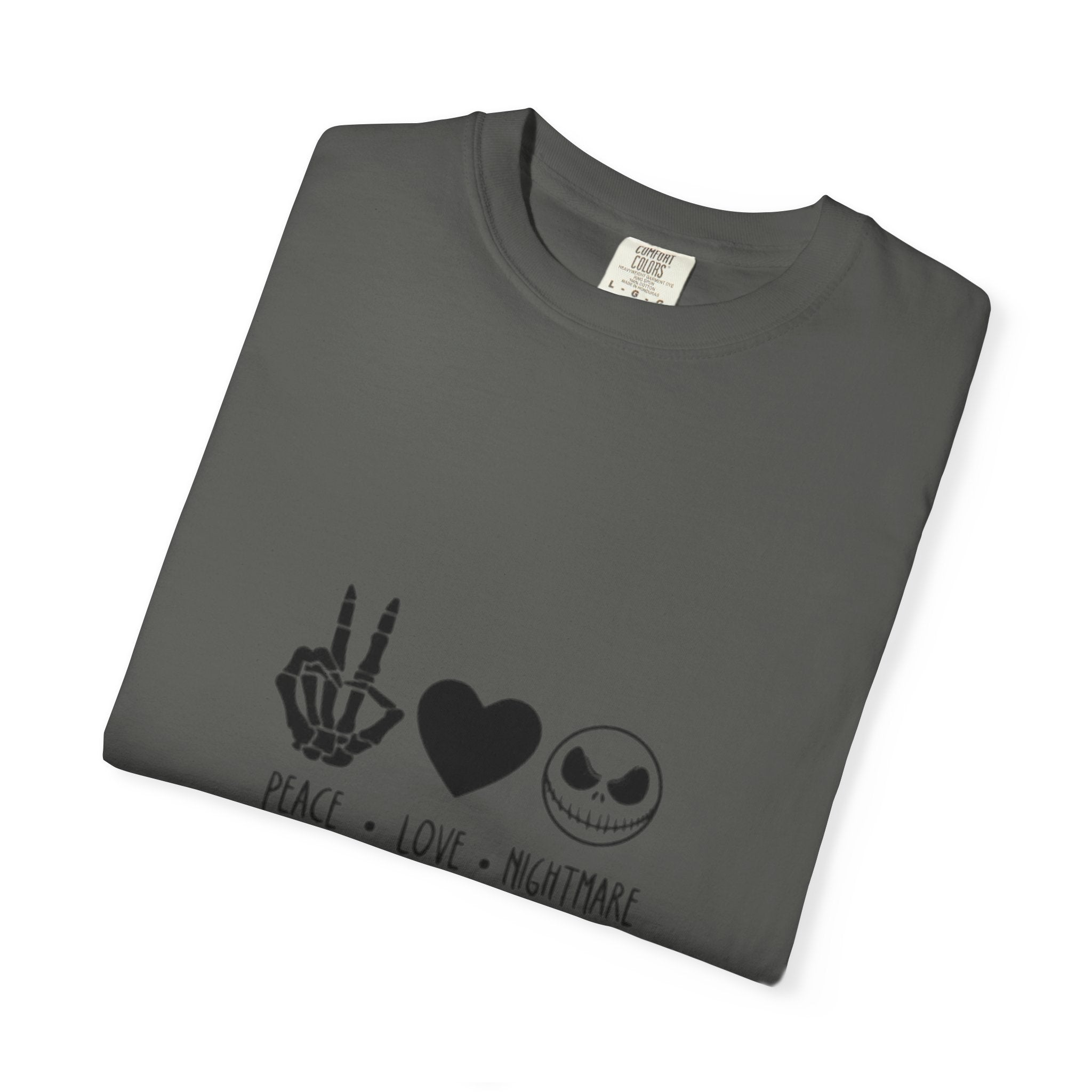 Peace • Love • Nightmare T-Shirt — Jack Skellington Inspired Graphic Tee