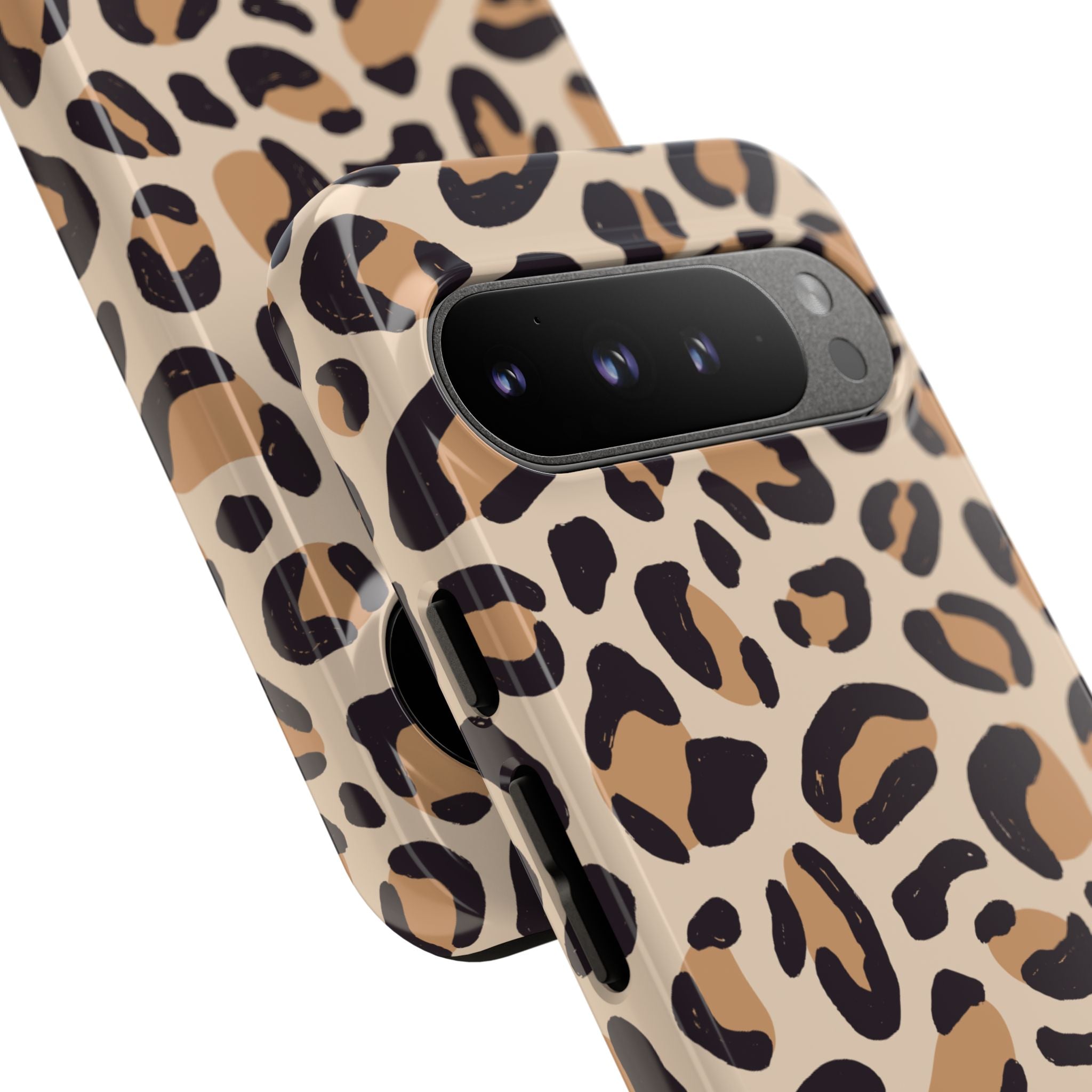 Leopard Print Tough Phone Case — Stylish Protective Phone Cover