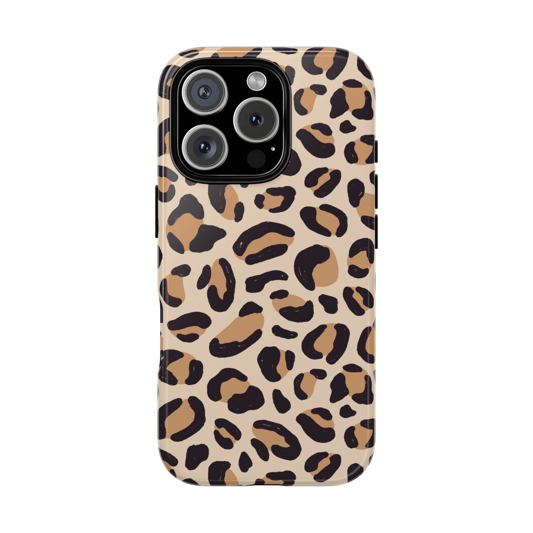 Leopard Print Tough Phone Case — Stylish Protective Phone Cover