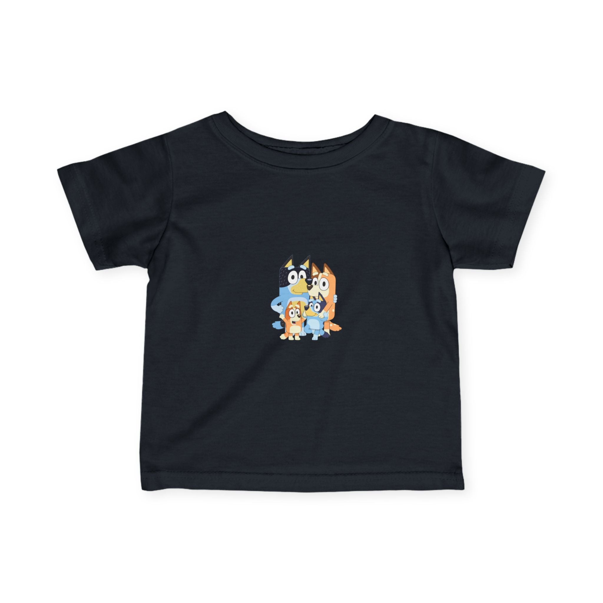 Bluey Family Infant Tee — Bluey Characters Front & Back Baby T‑Shirt