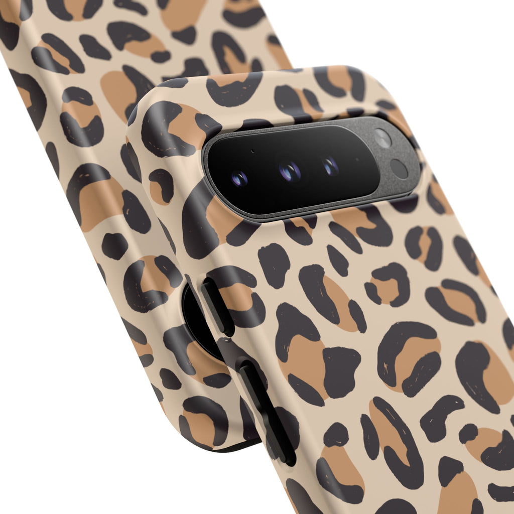 Leopard Print Tough Phone Case — Stylish Protective Phone Cover