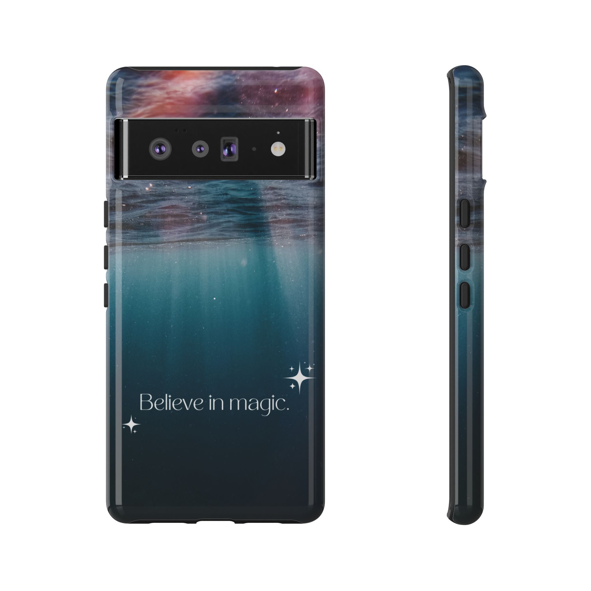 Believe in Magic Phone Case — Galaxy Ocean Phone Case