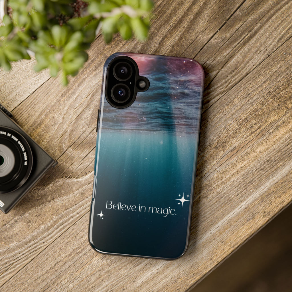 Believe in Magic Phone Case — Galaxy Ocean Phone Case