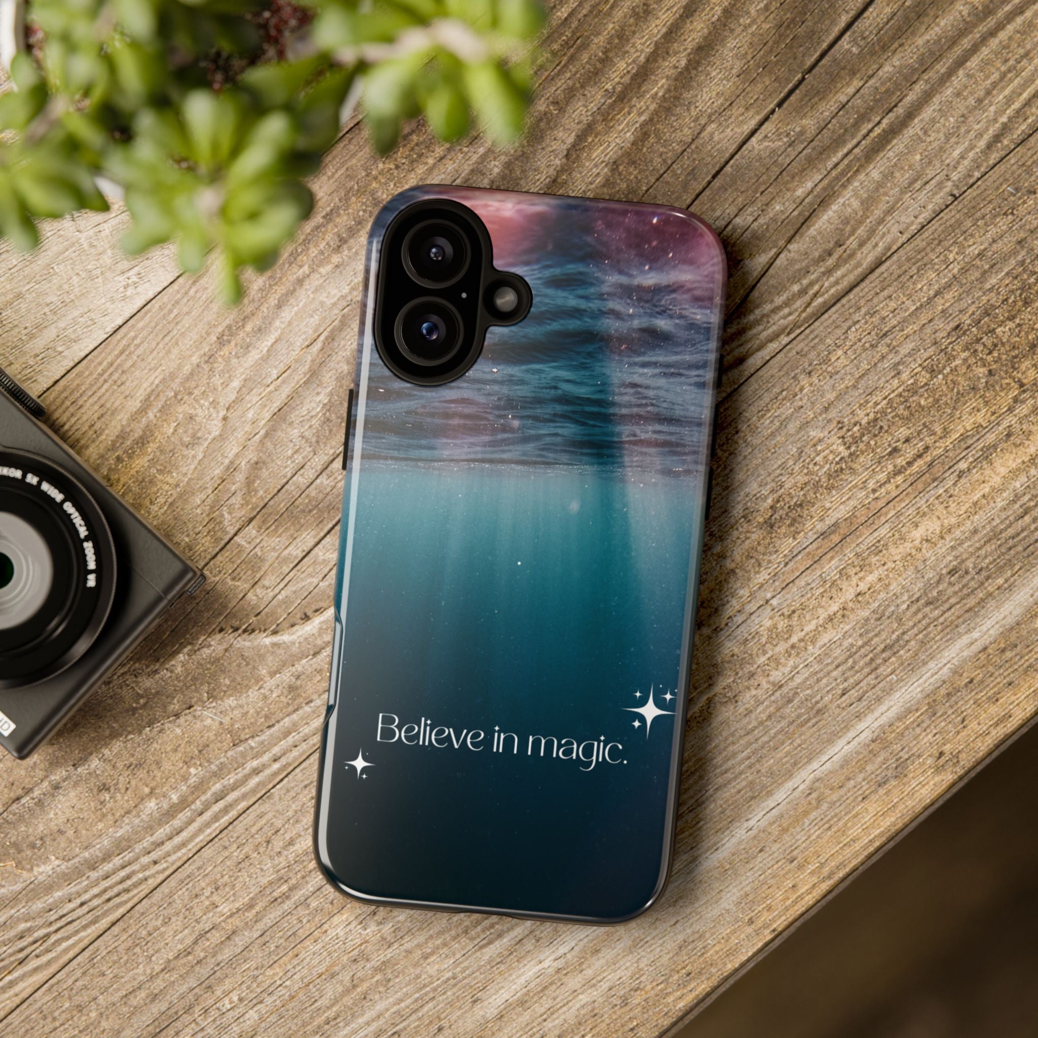 Believe in Magic Phone Case — Galaxy Ocean Phone Case