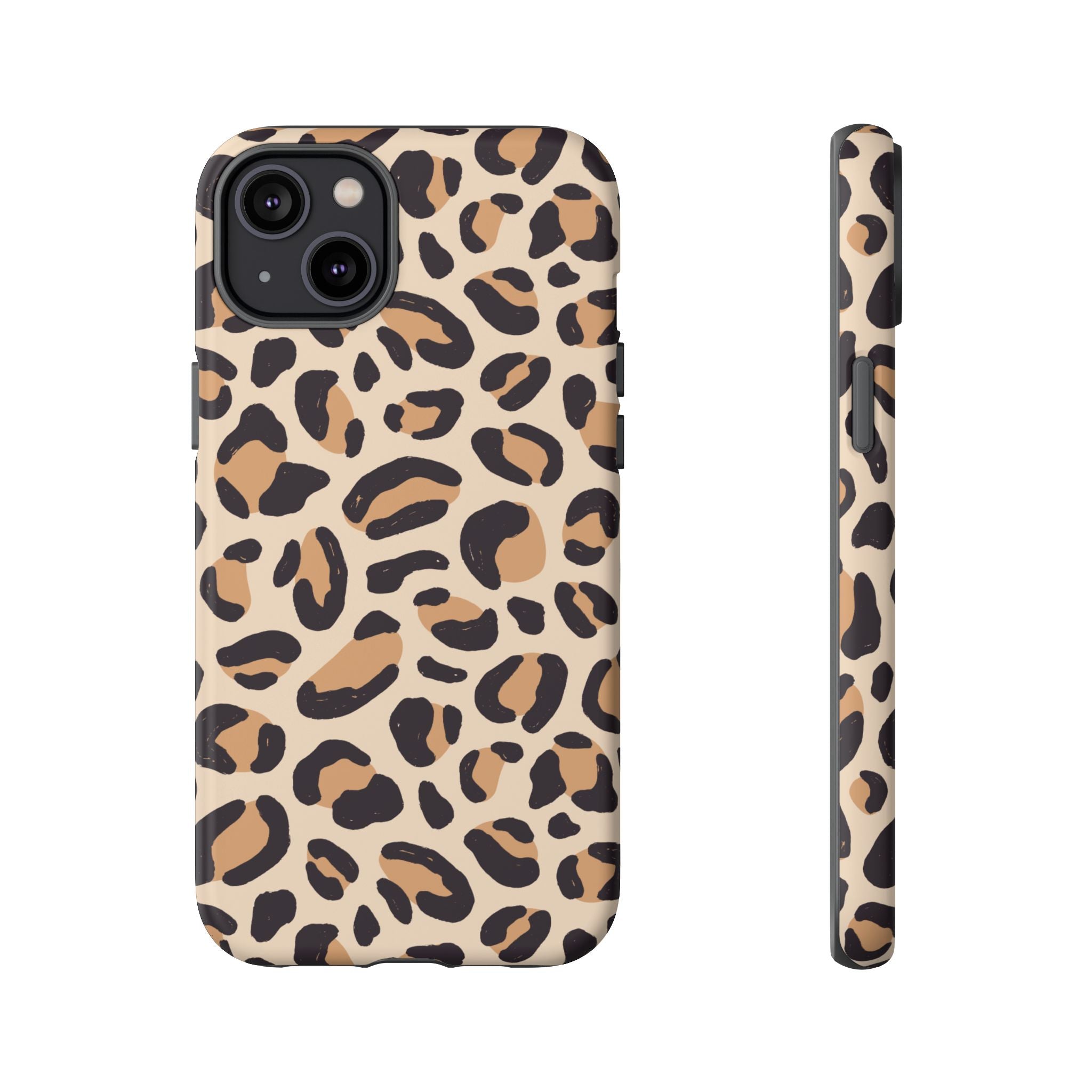 Leopard Print Tough Phone Case — Stylish Protective Phone Cover