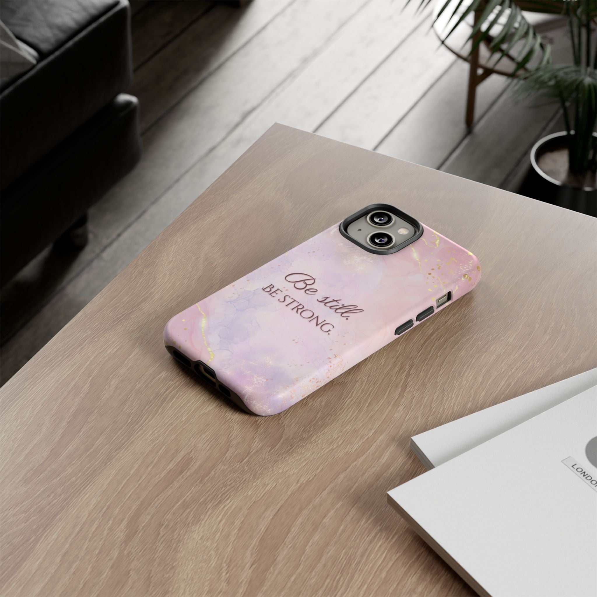 Be Still, Be Strong Marble Phone Case