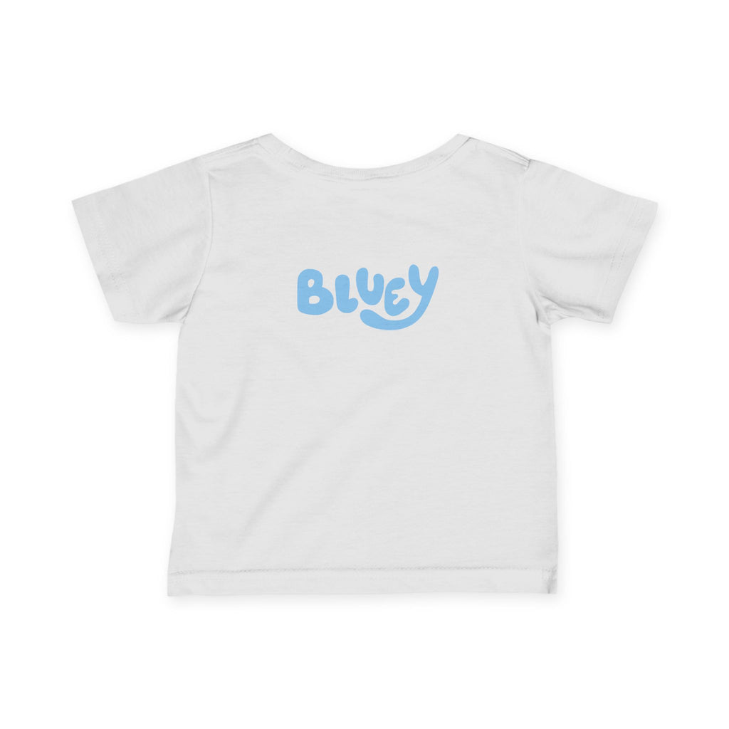 Bluey Family Infant Tee — Bluey Characters Front & Back Baby T‑Shirt