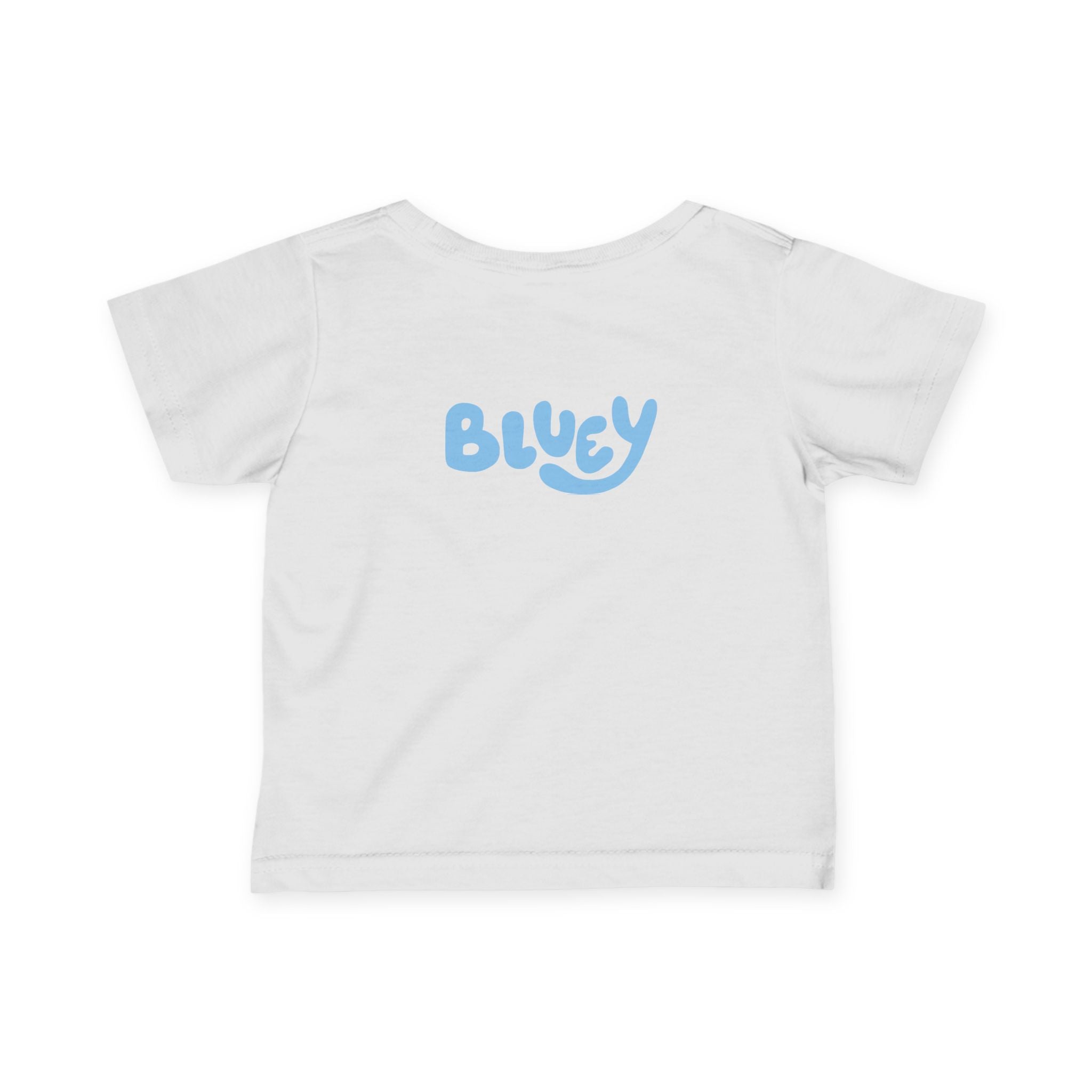 Bluey Family Infant Tee — Bluey Characters Front & Back Baby T‑Shirt