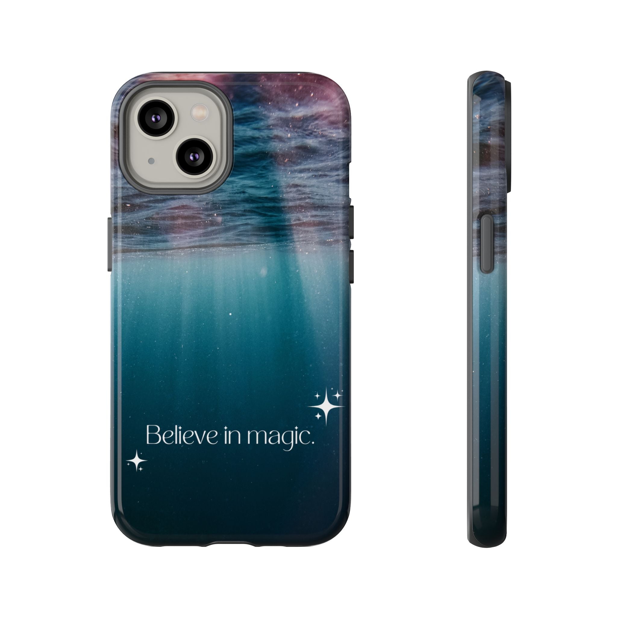 Believe in Magic Phone Case — Galaxy Ocean Phone Case