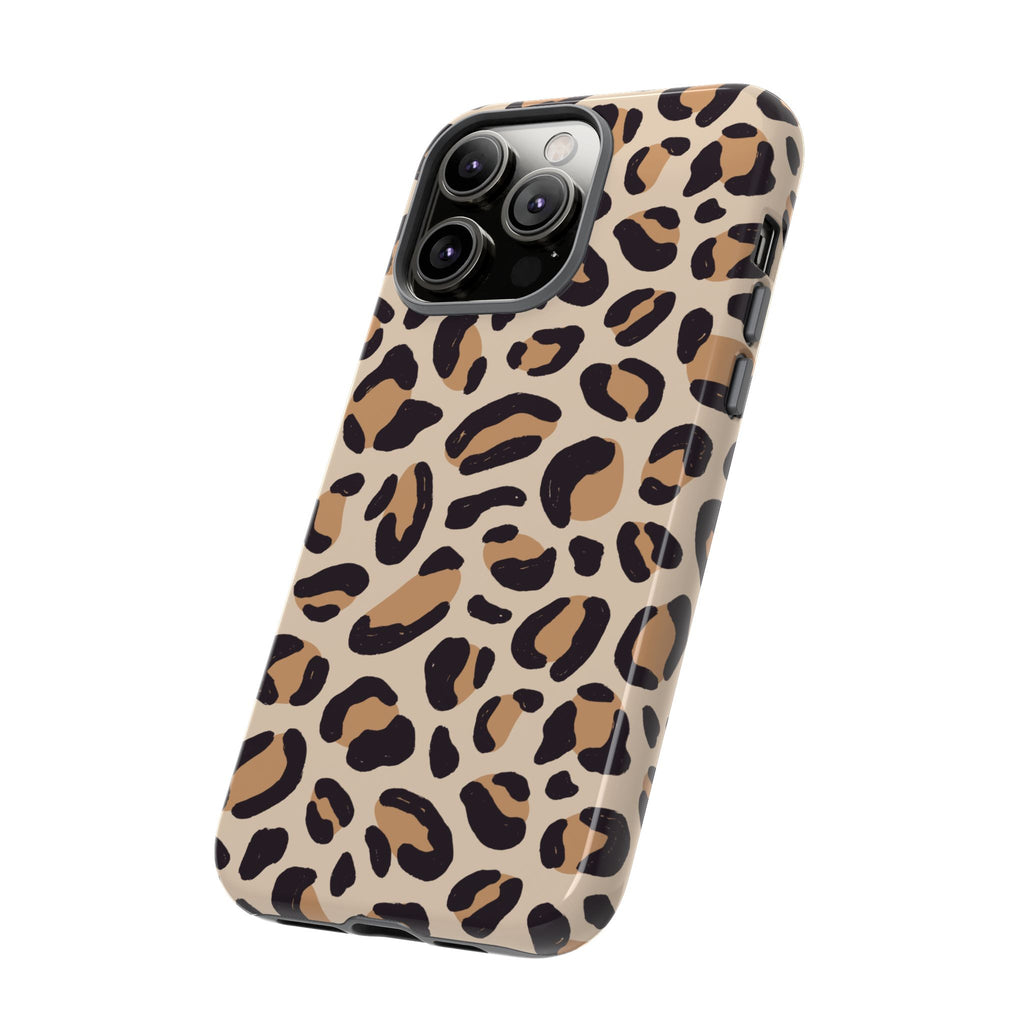 Leopard Print Tough Phone Case — Stylish Protective Phone Cover