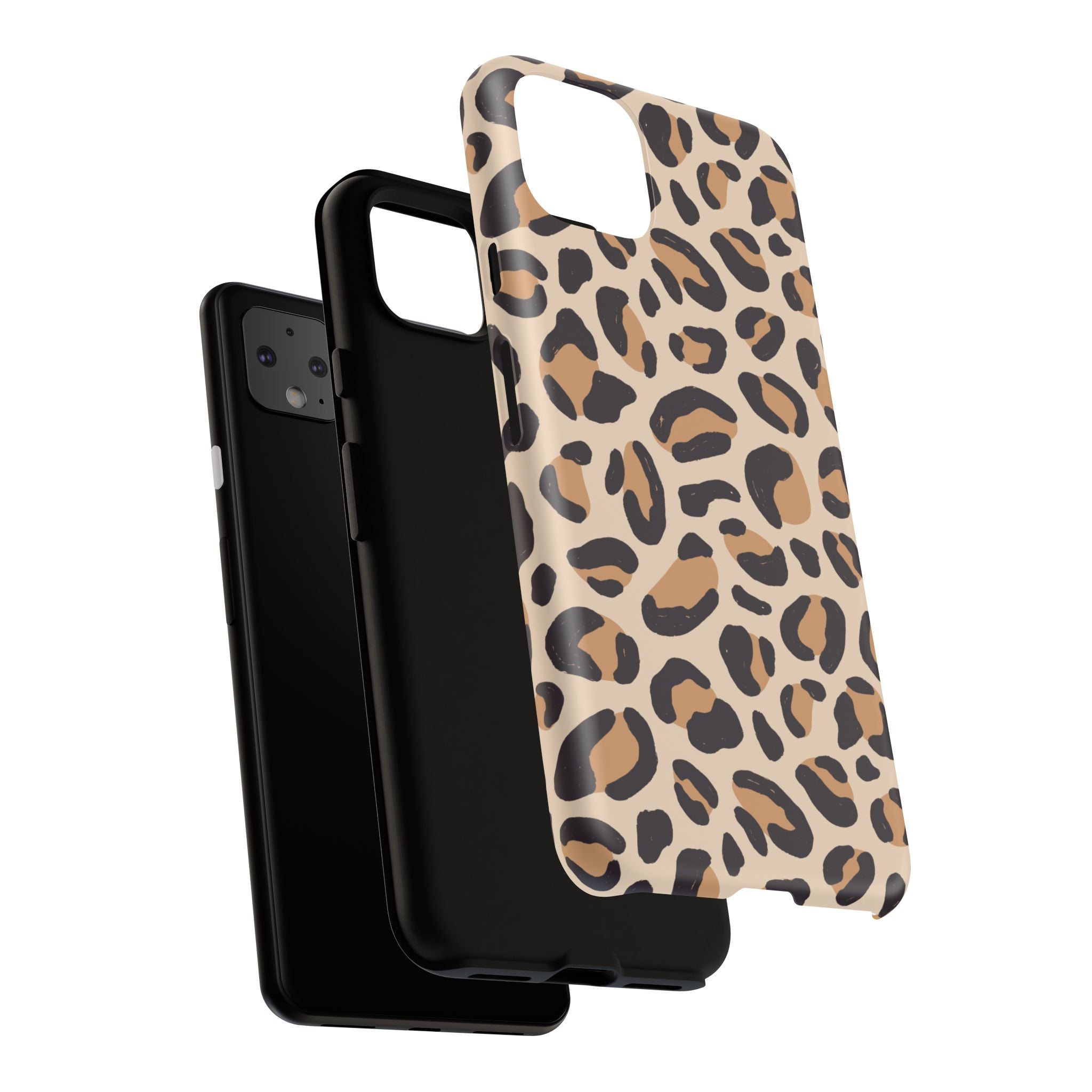 Leopard Print Tough Phone Case — Stylish Protective Phone Cover