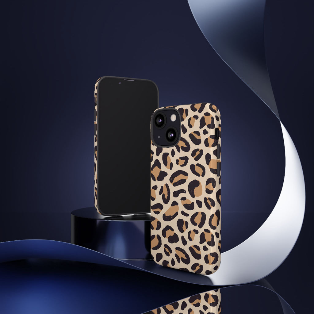 Leopard Print Tough Phone Case — Stylish Protective Phone Cover