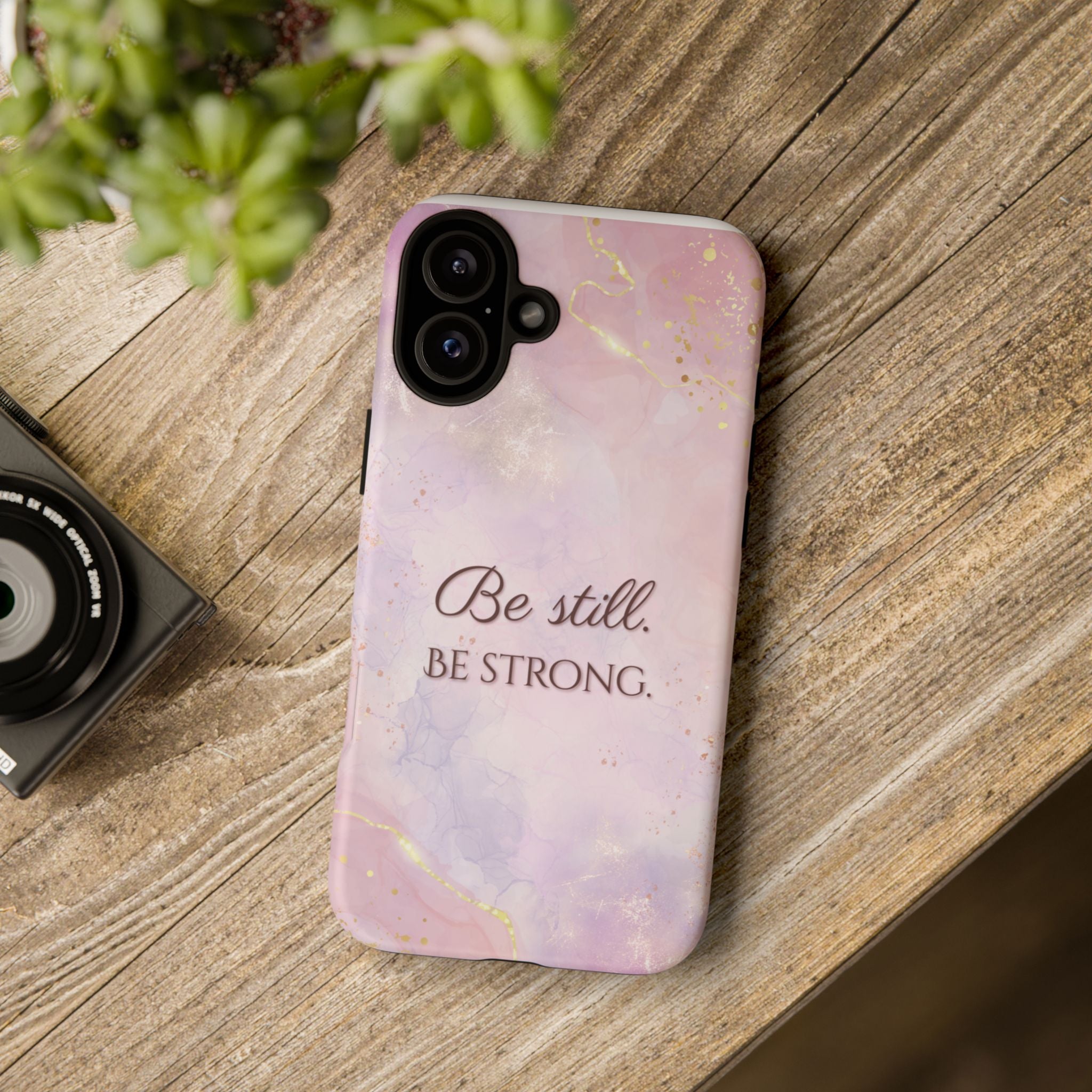 Be Still, Be Strong Marble Phone Case