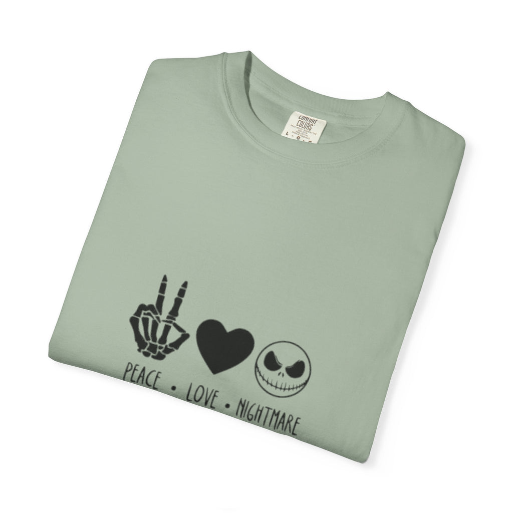 Peace • Love • Nightmare T-Shirt — Jack Skellington Inspired Graphic Tee