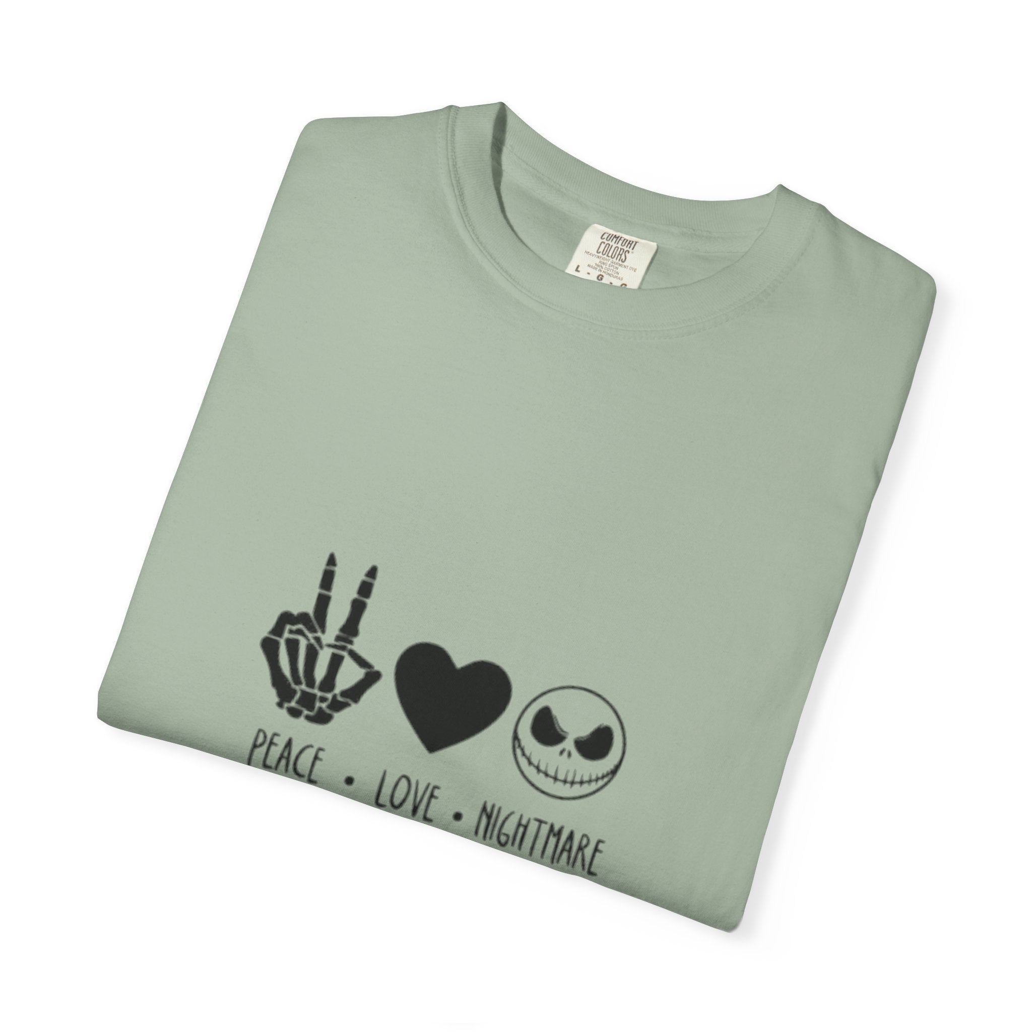 Peace • Love • Nightmare T-Shirt — Jack Skellington Inspired Graphic Tee