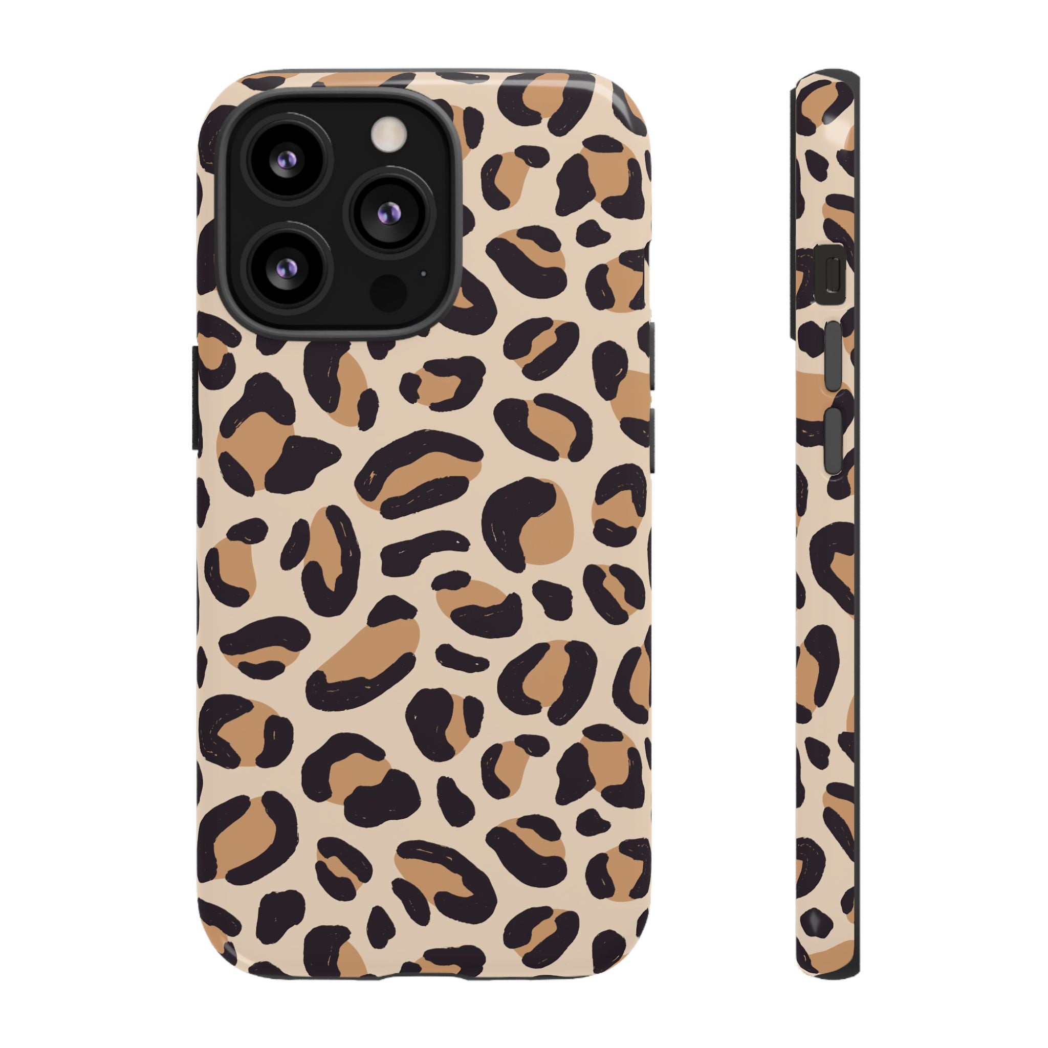 Leopard Print Tough Phone Case — Stylish Protective Phone Cover