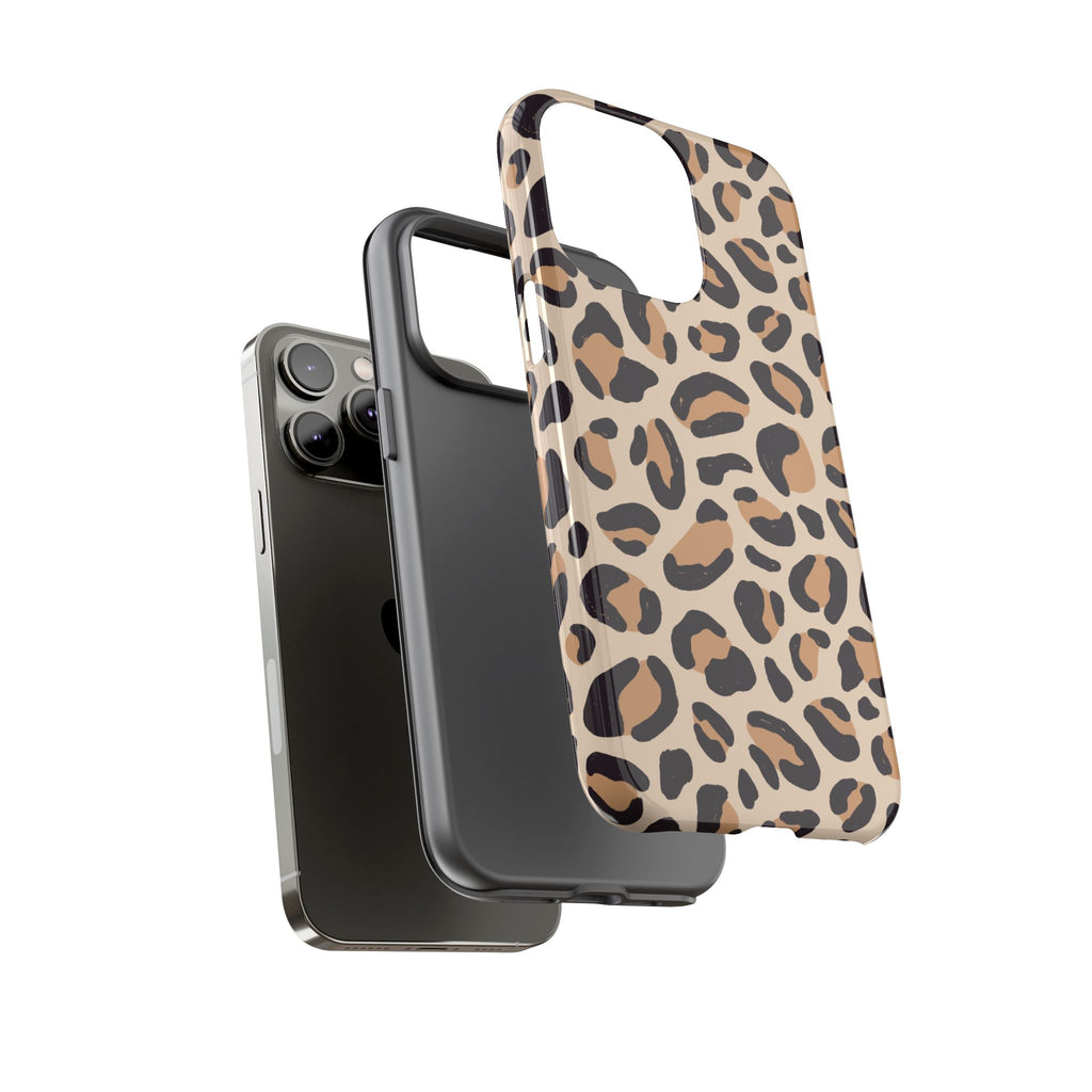 Leopard Print Tough Phone Case — Stylish Protective Phone Cover