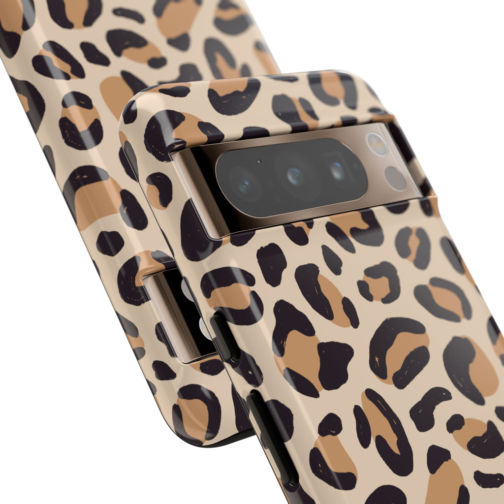 Leopard Print Tough Phone Case — Stylish Protective Phone Cover