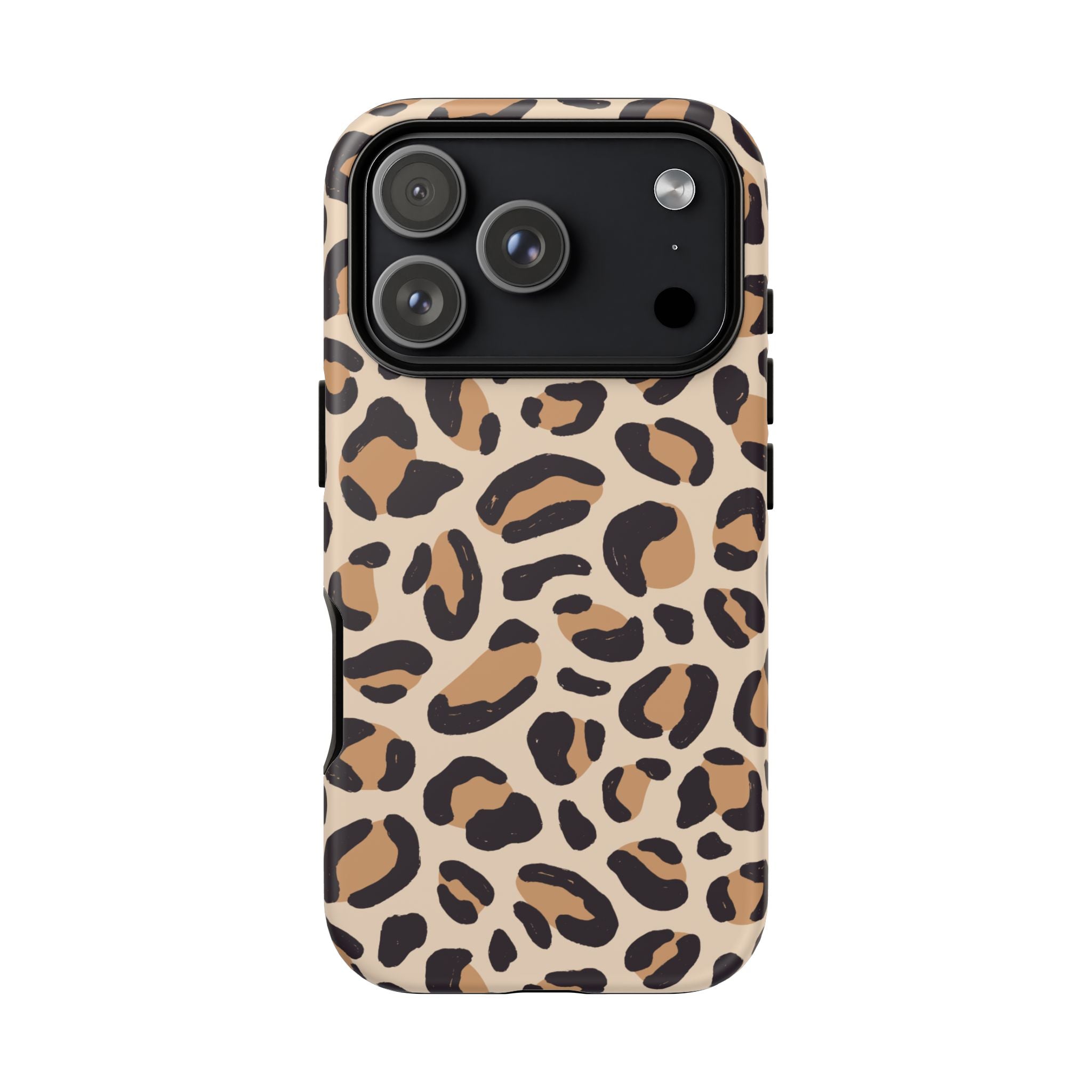 Leopard Print Tough Phone Case — Stylish Protective Phone Cover