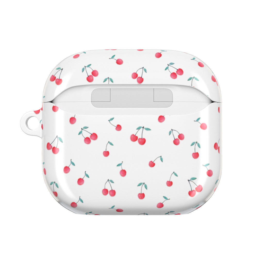 Cherry Pattern AirPod Case — Cute Retro Cherry Silicone AirPods Case