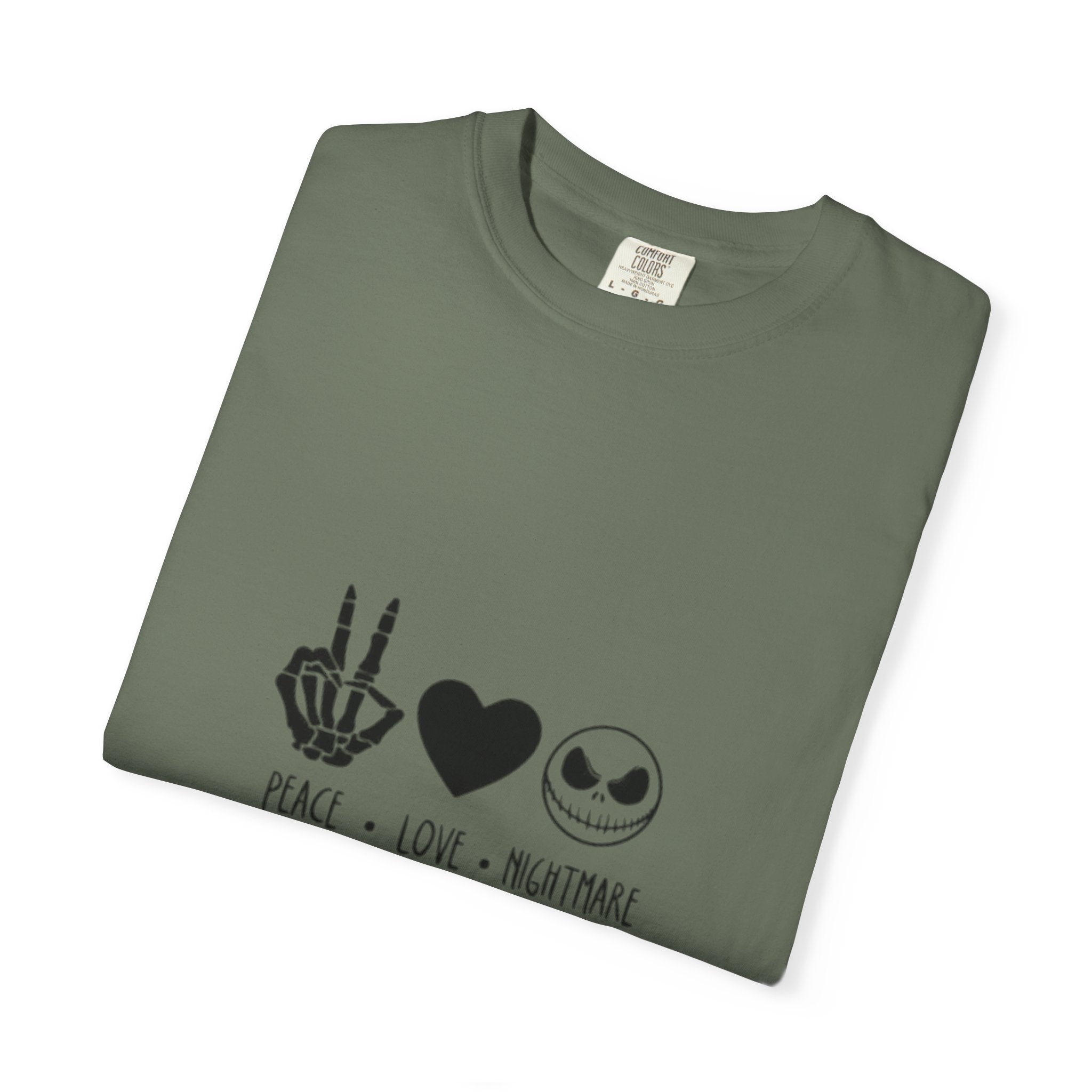 Peace • Love • Nightmare T-Shirt — Jack Skellington Inspired Graphic Tee