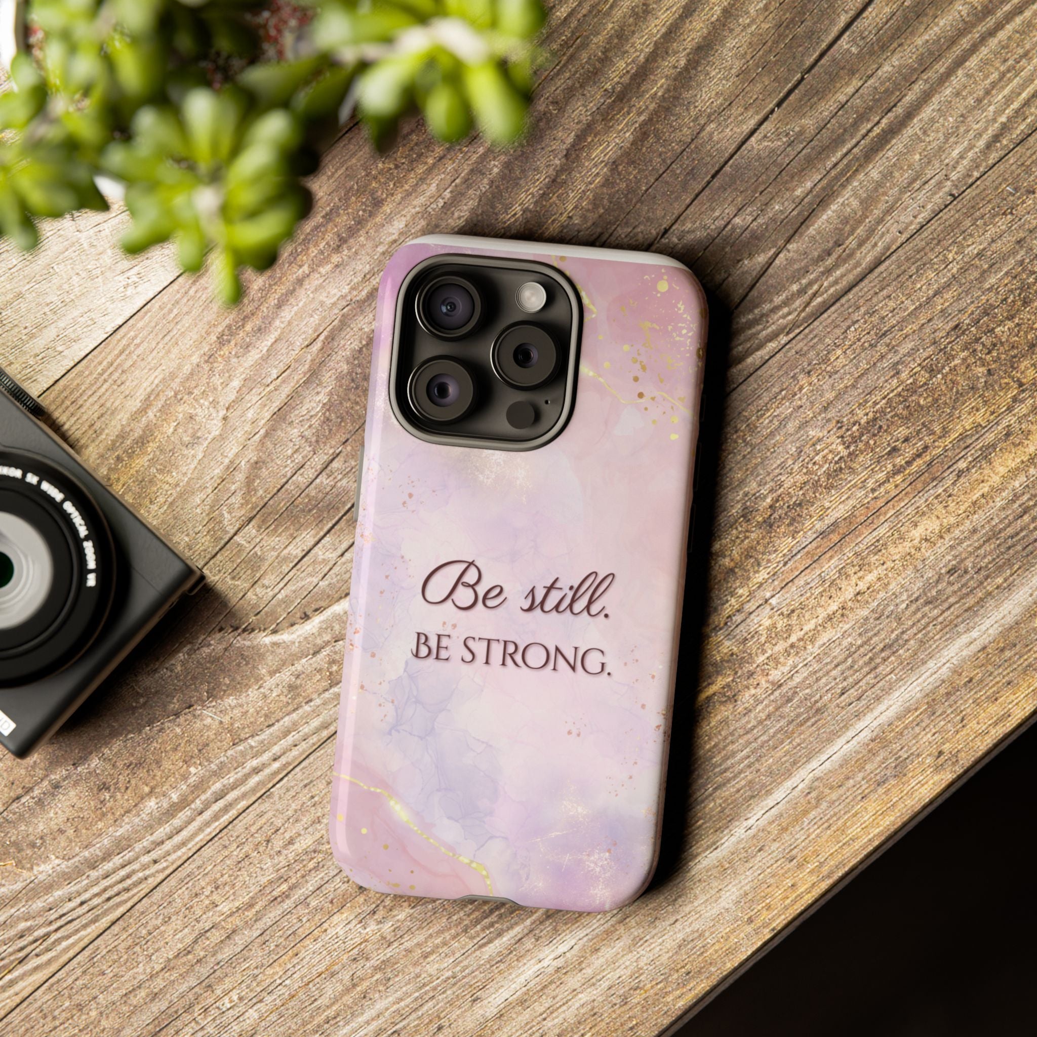Be Still, Be Strong Marble Phone Case
