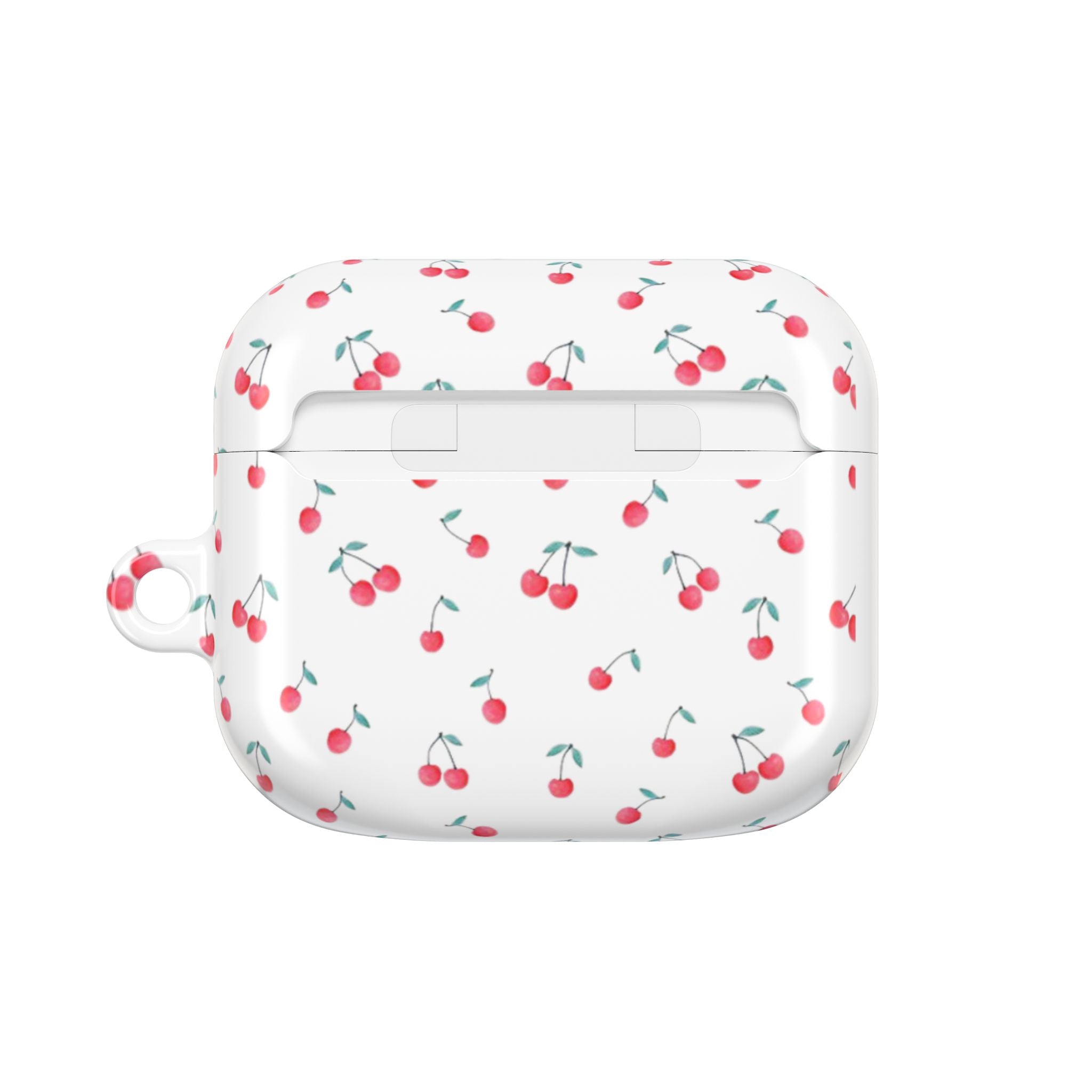 Cherry Pattern AirPod Case — Cute Retro Cherry Silicone AirPods Case