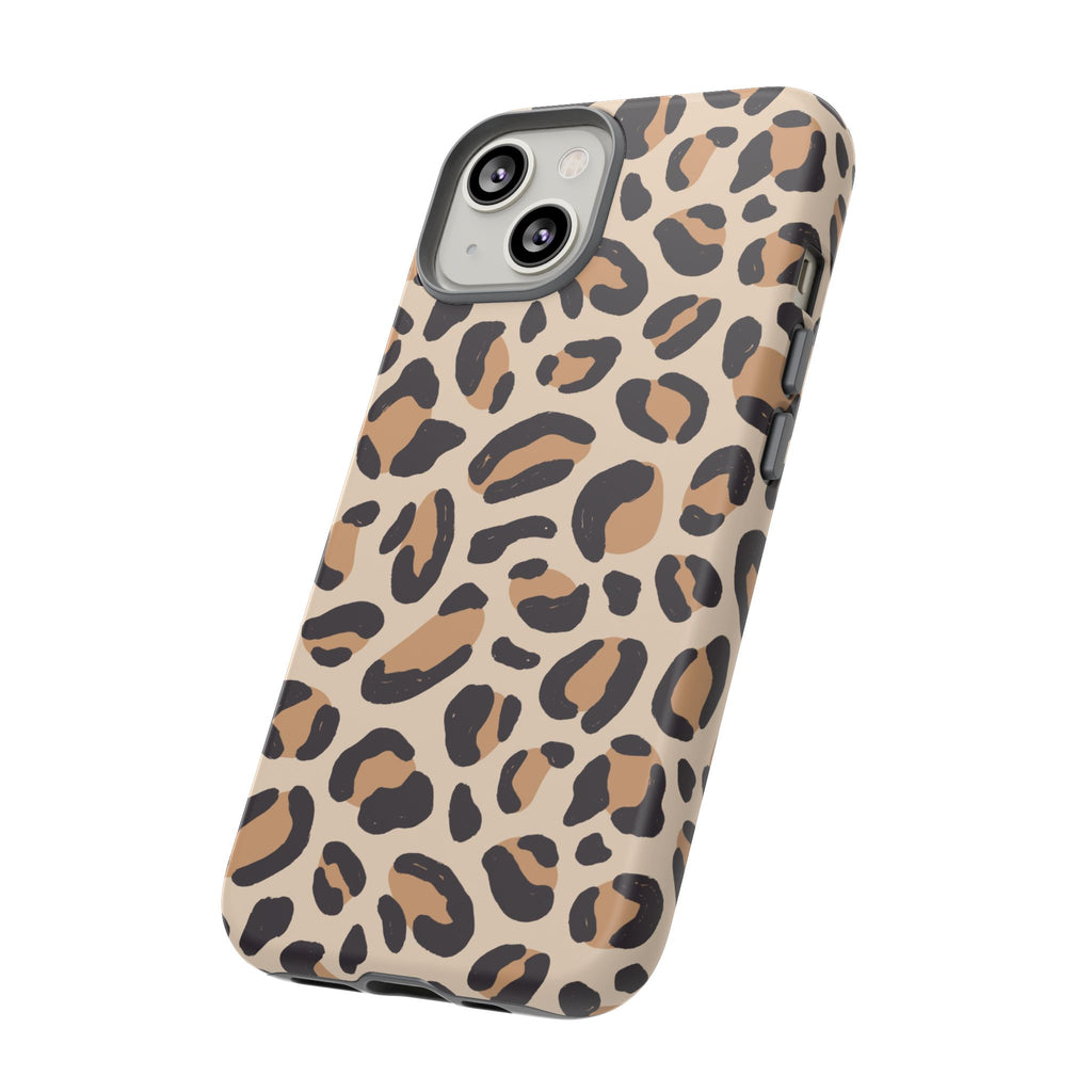 Leopard Print Tough Phone Case — Stylish Protective Phone Cover