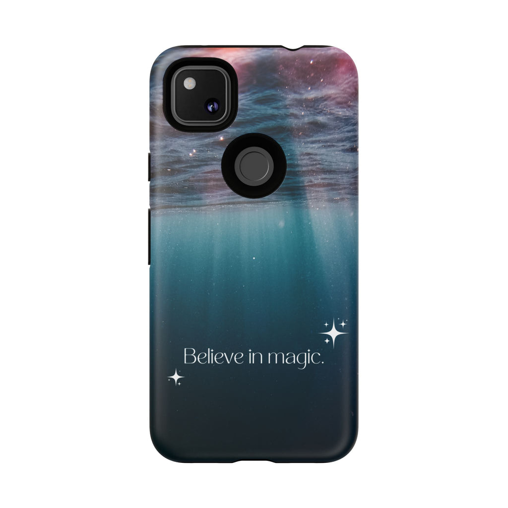 Believe in Magic Phone Case — Galaxy Ocean Phone Case