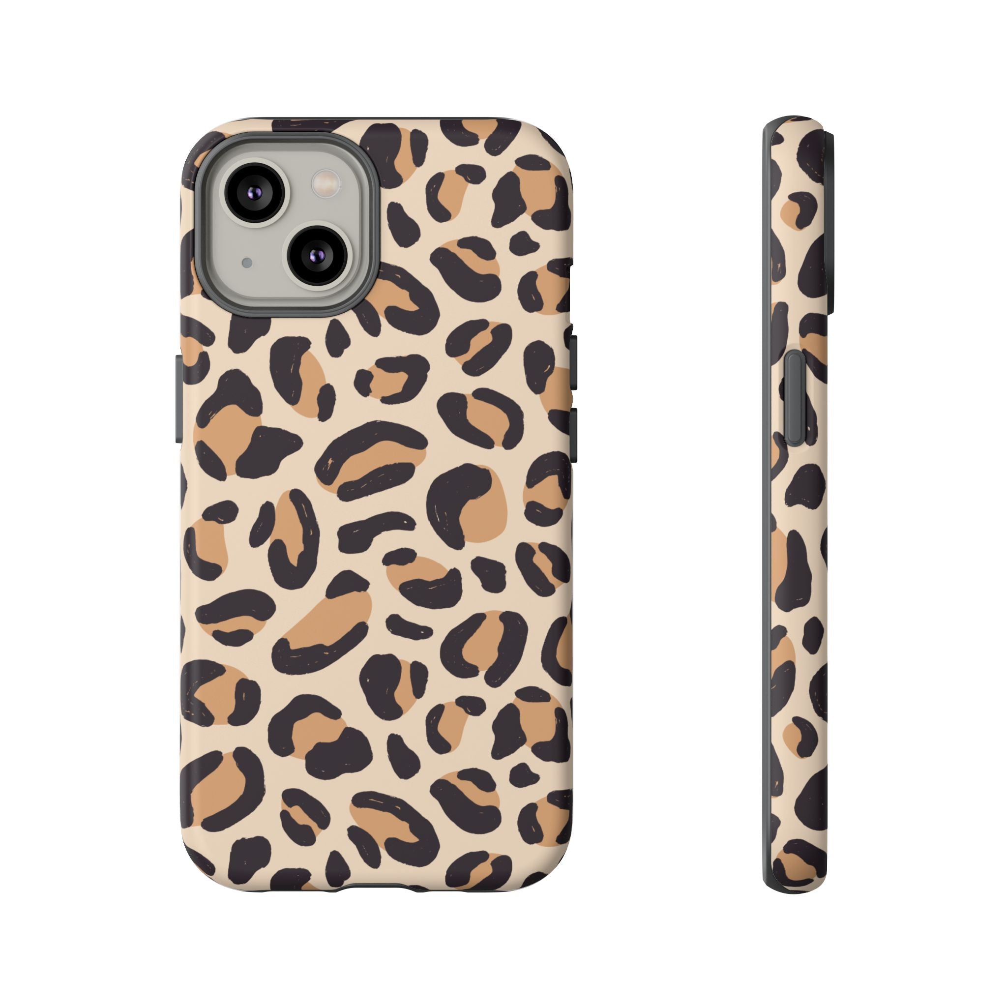 Leopard Print Tough Phone Case — Stylish Protective Phone Cover