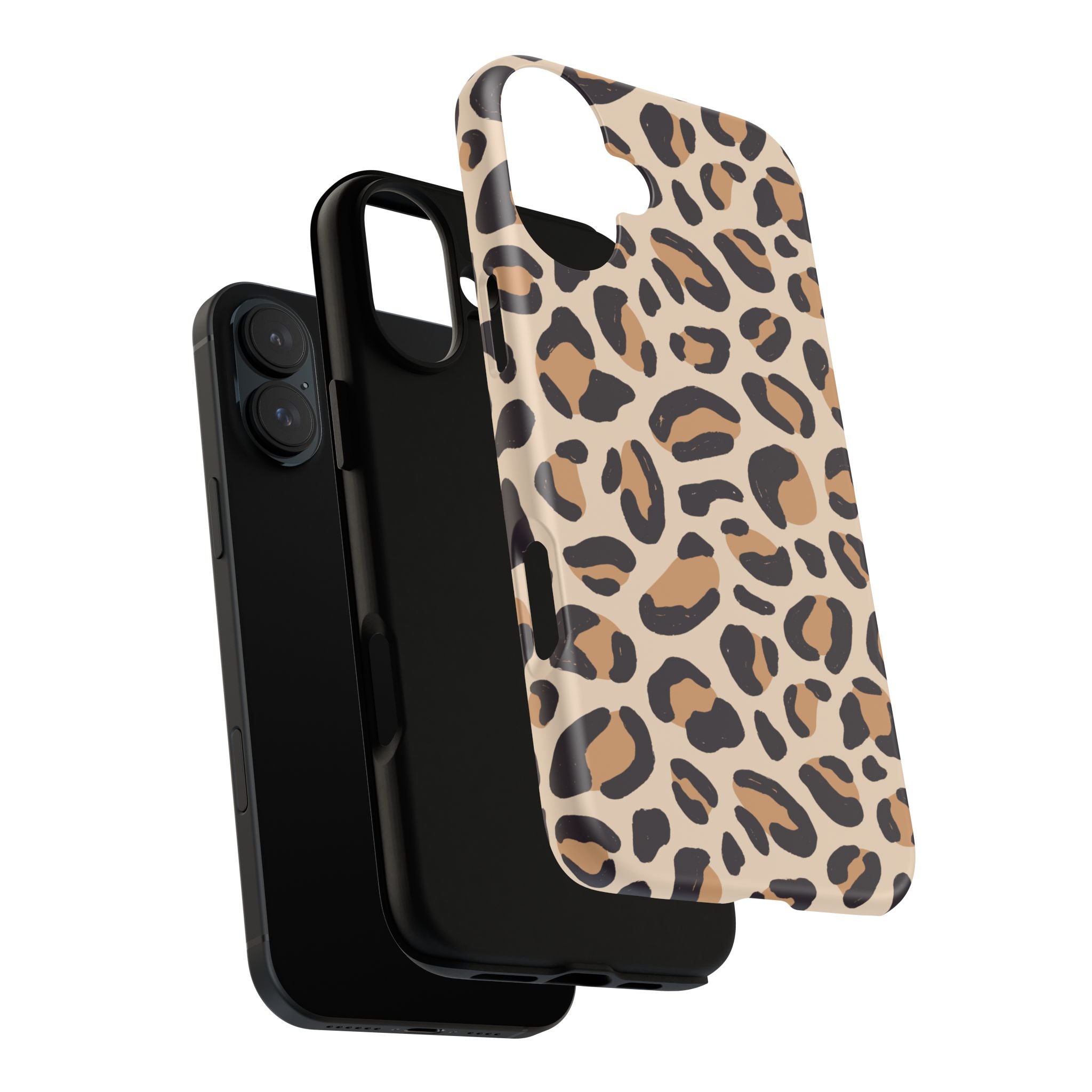 Leopard Print Tough Phone Case — Stylish Protective Phone Cover