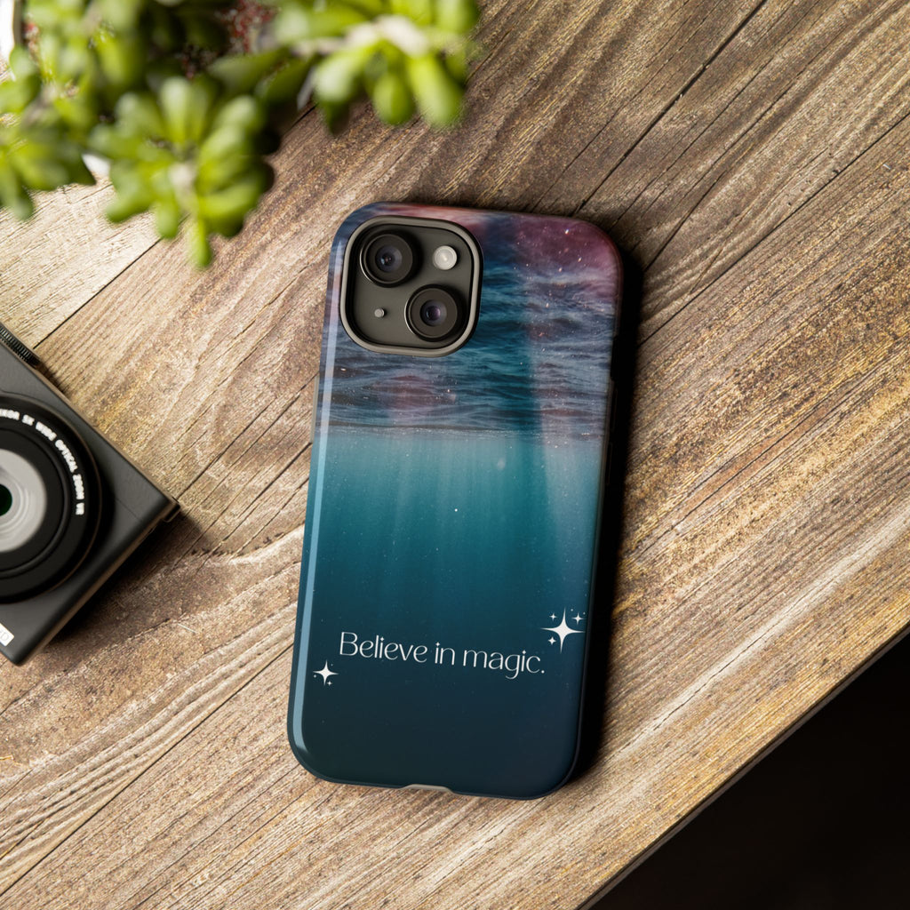 Believe in Magic Phone Case — Galaxy Ocean Phone Case