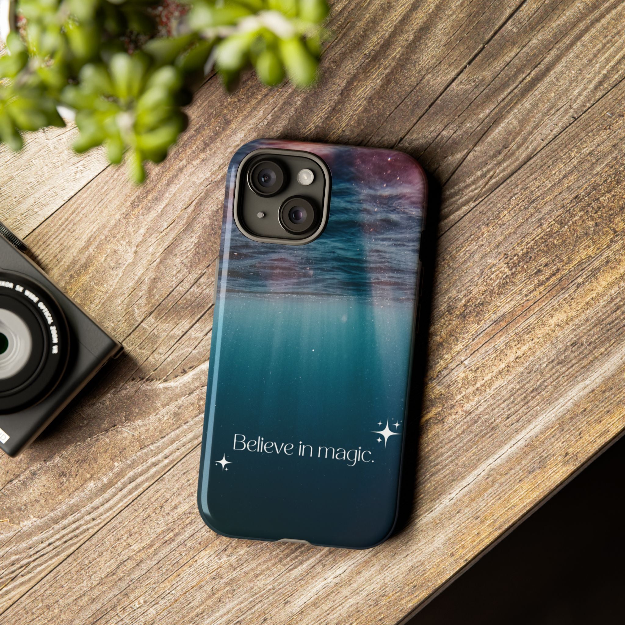 Believe in Magic Phone Case — Galaxy Ocean Phone Case