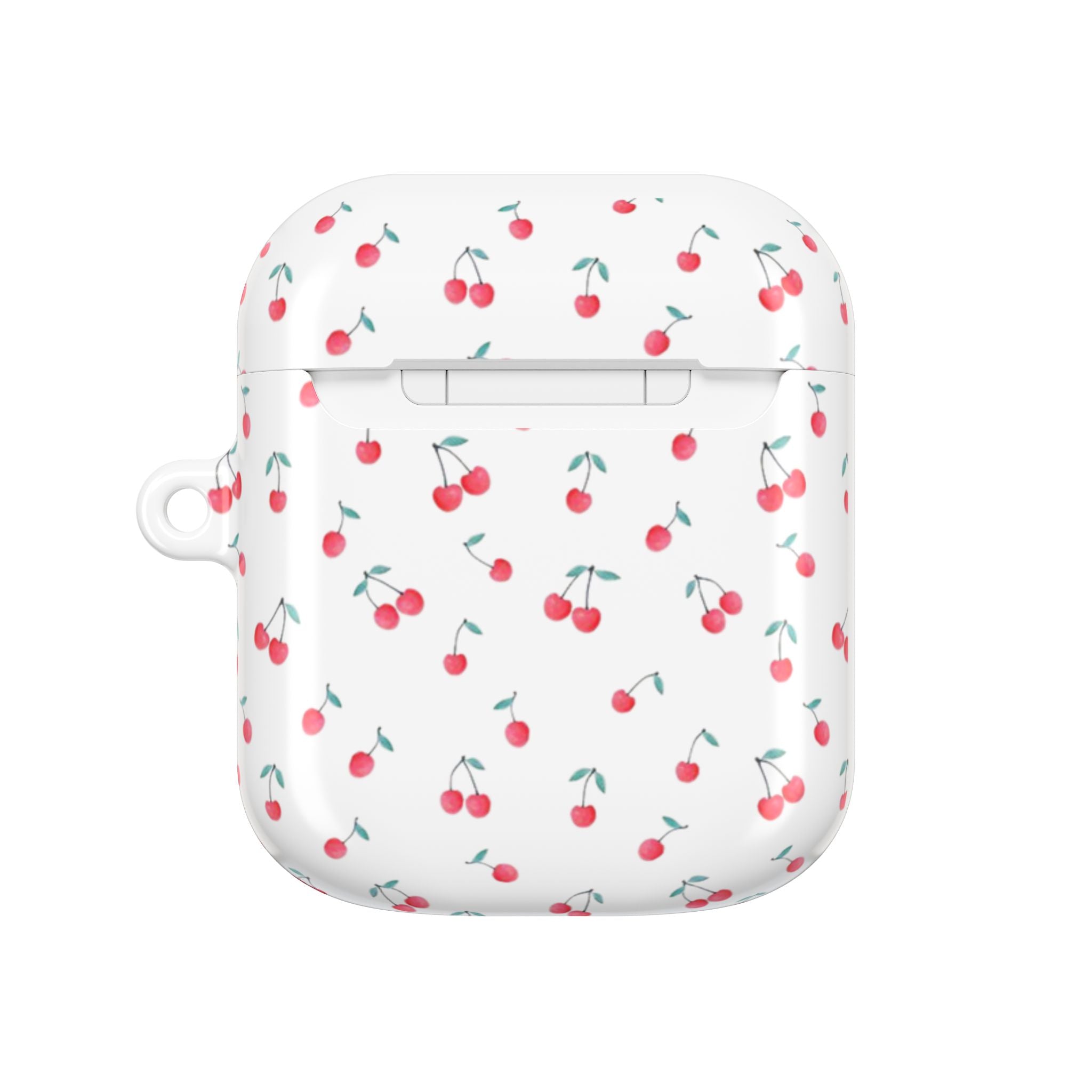 Cherry Pattern AirPod Case — Cute Retro Cherry Silicone AirPods Case