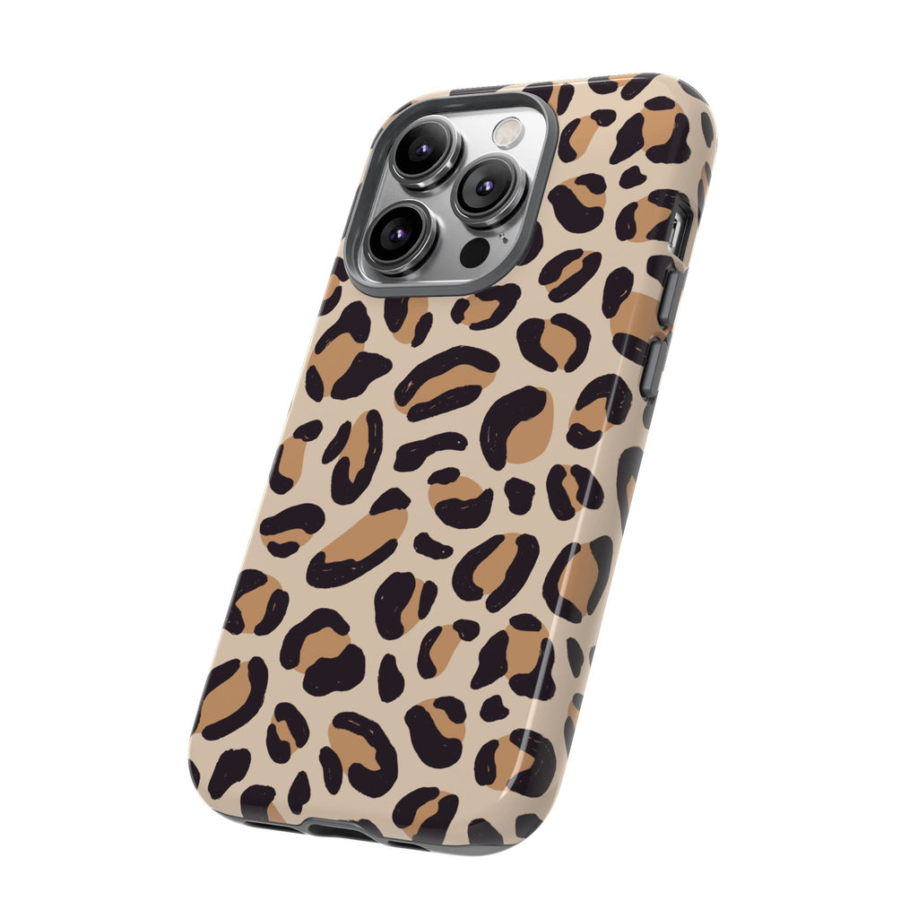 Leopard Print Tough Phone Case — Stylish Protective Phone Cover