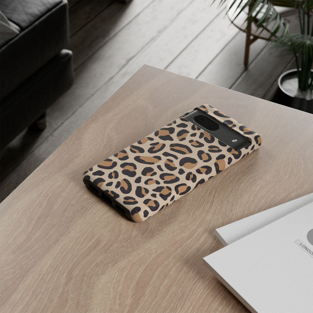 Leopard Print Tough Phone Case — Stylish Protective Phone Cover