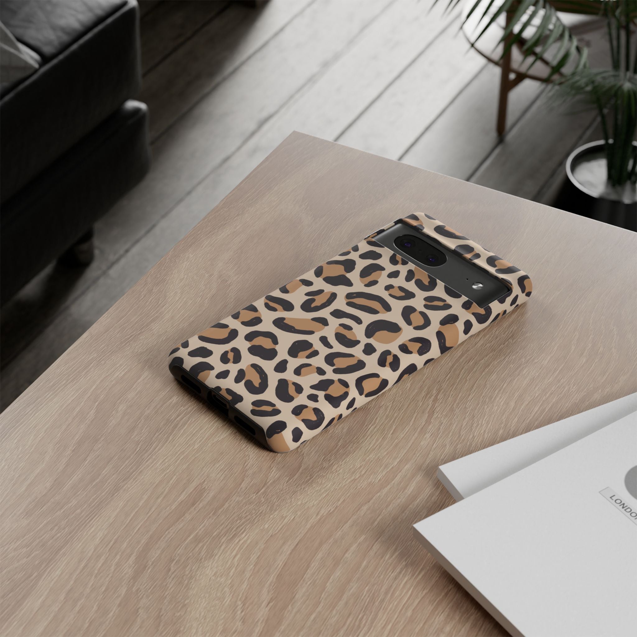 Leopard Print Tough Phone Case — Stylish Protective Phone Cover