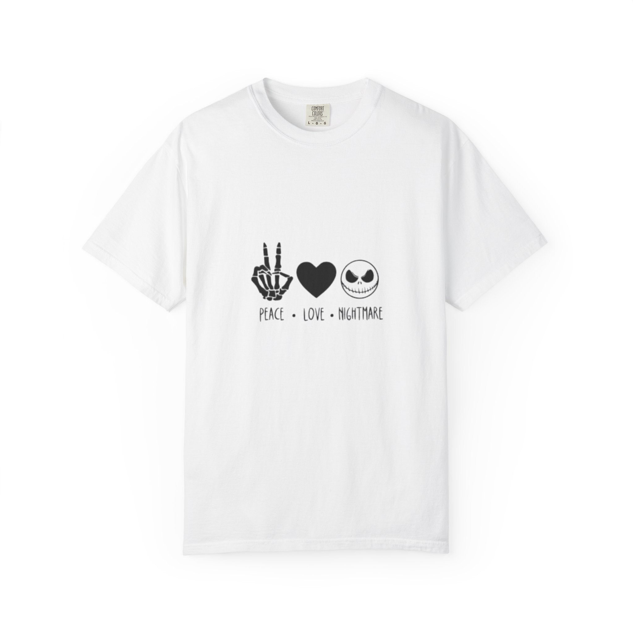 Peace • Love • Nightmare T-Shirt — Jack Skellington Inspired Graphic Tee