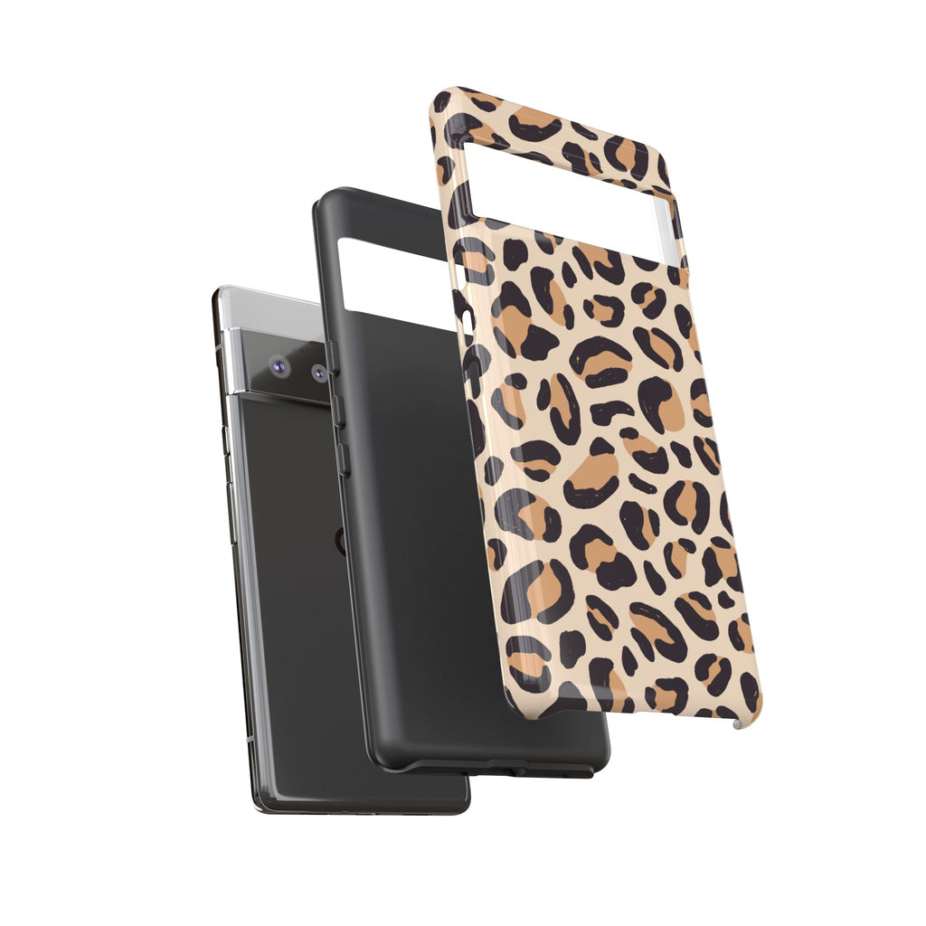 Leopard Print Tough Phone Case — Stylish Protective Phone Cover