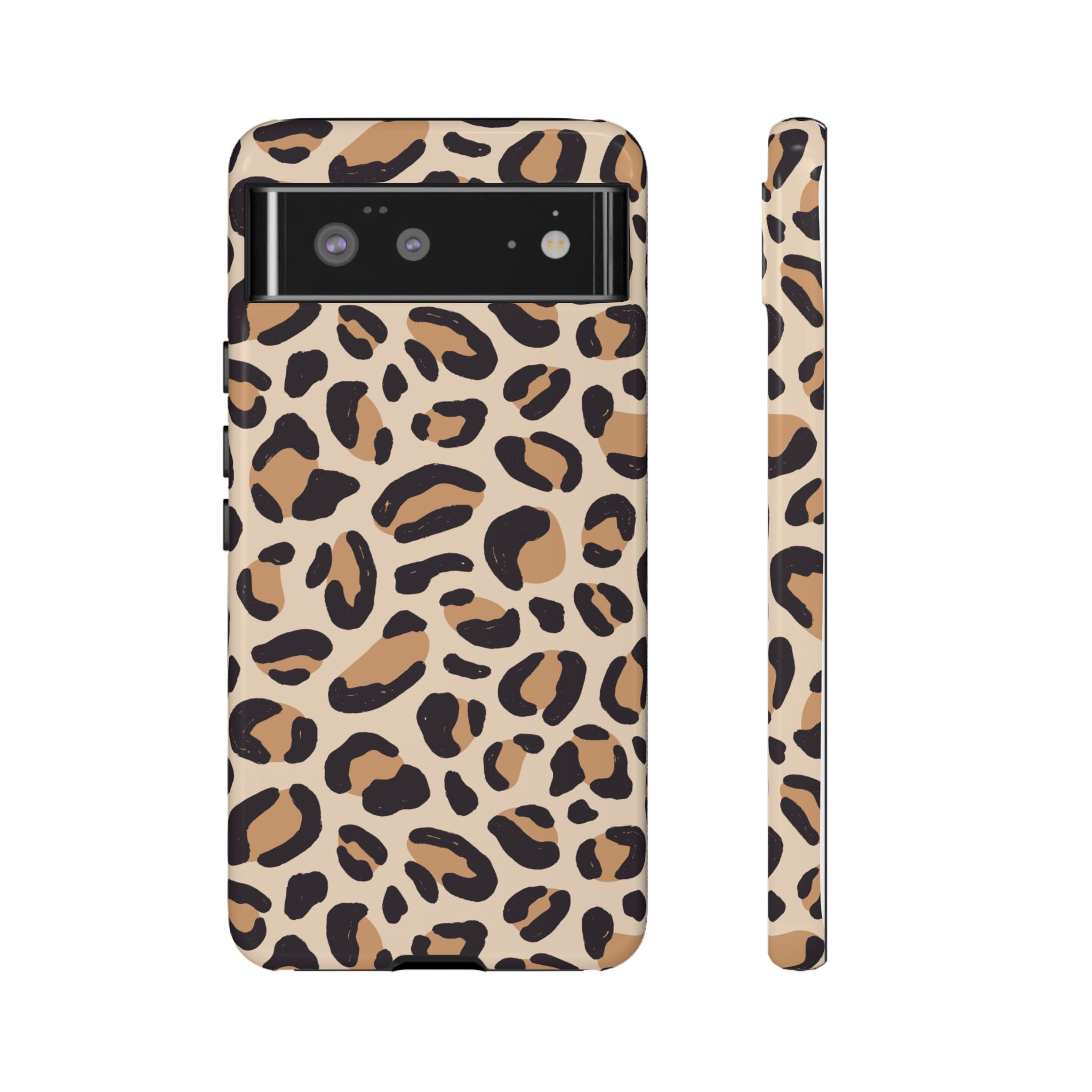 Leopard Print Tough Phone Case — Stylish Protective Phone Cover