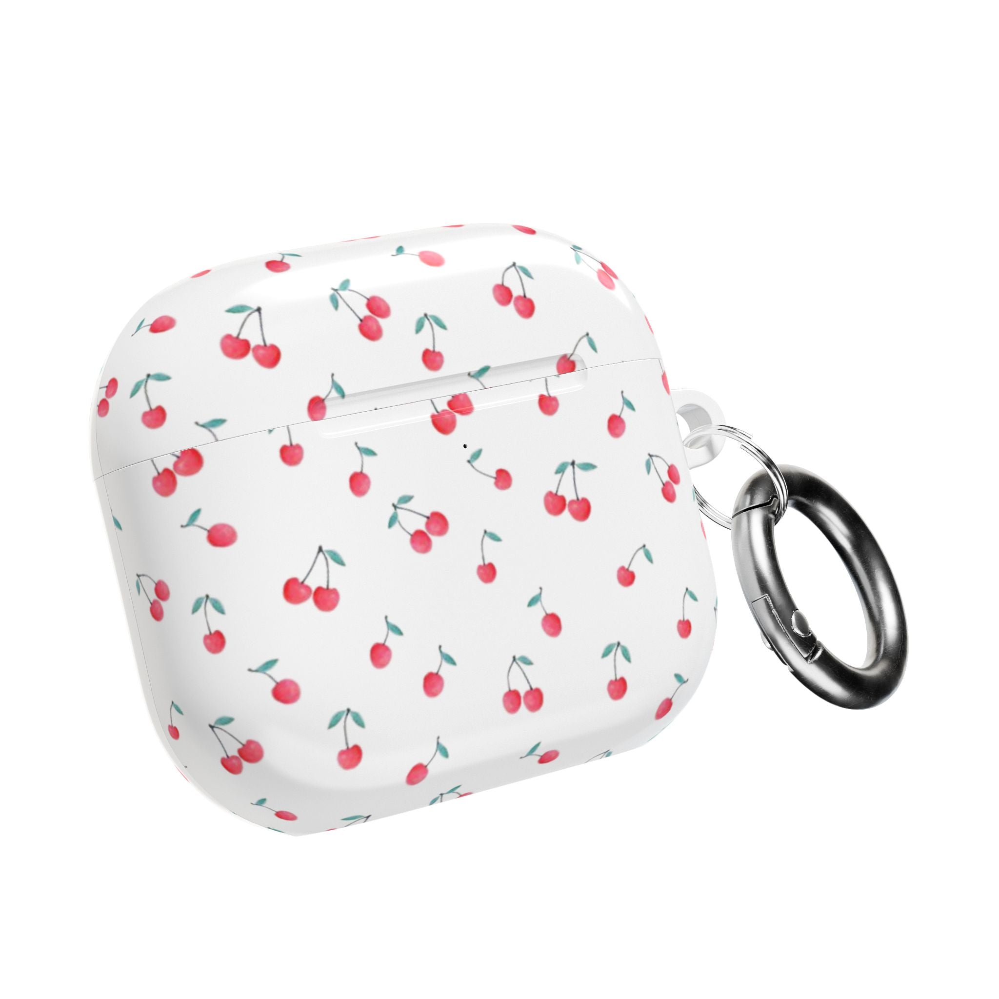Cherry Pattern AirPod Case — Cute Retro Cherry Silicone AirPods Case