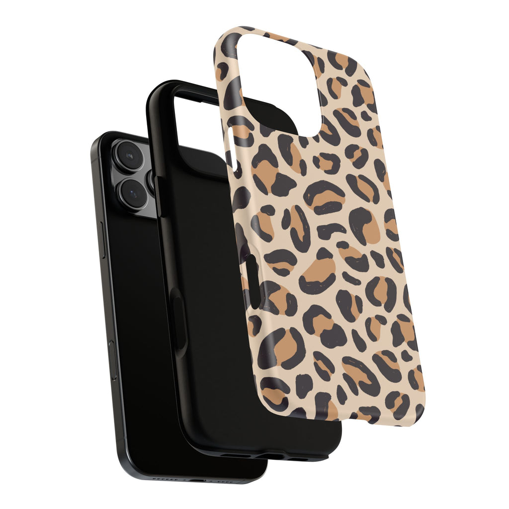 Leopard Print Tough Phone Case — Stylish Protective Phone Cover