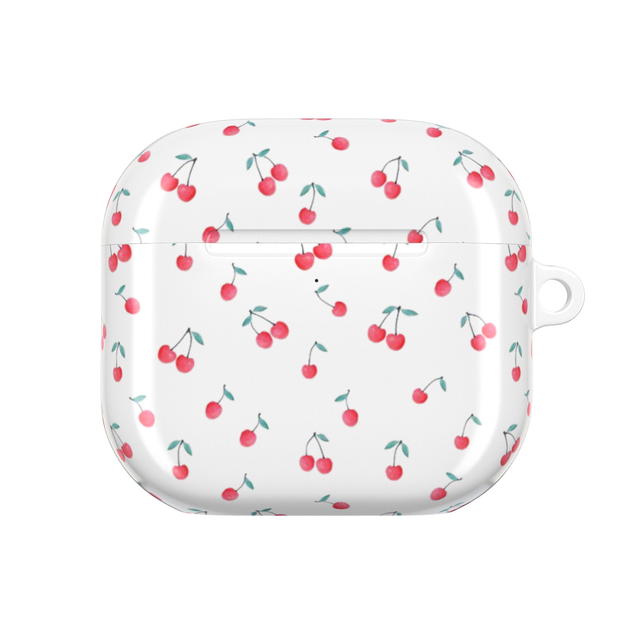 Cherry Pattern AirPod Case — Cute Retro Cherry Silicone AirPods Case