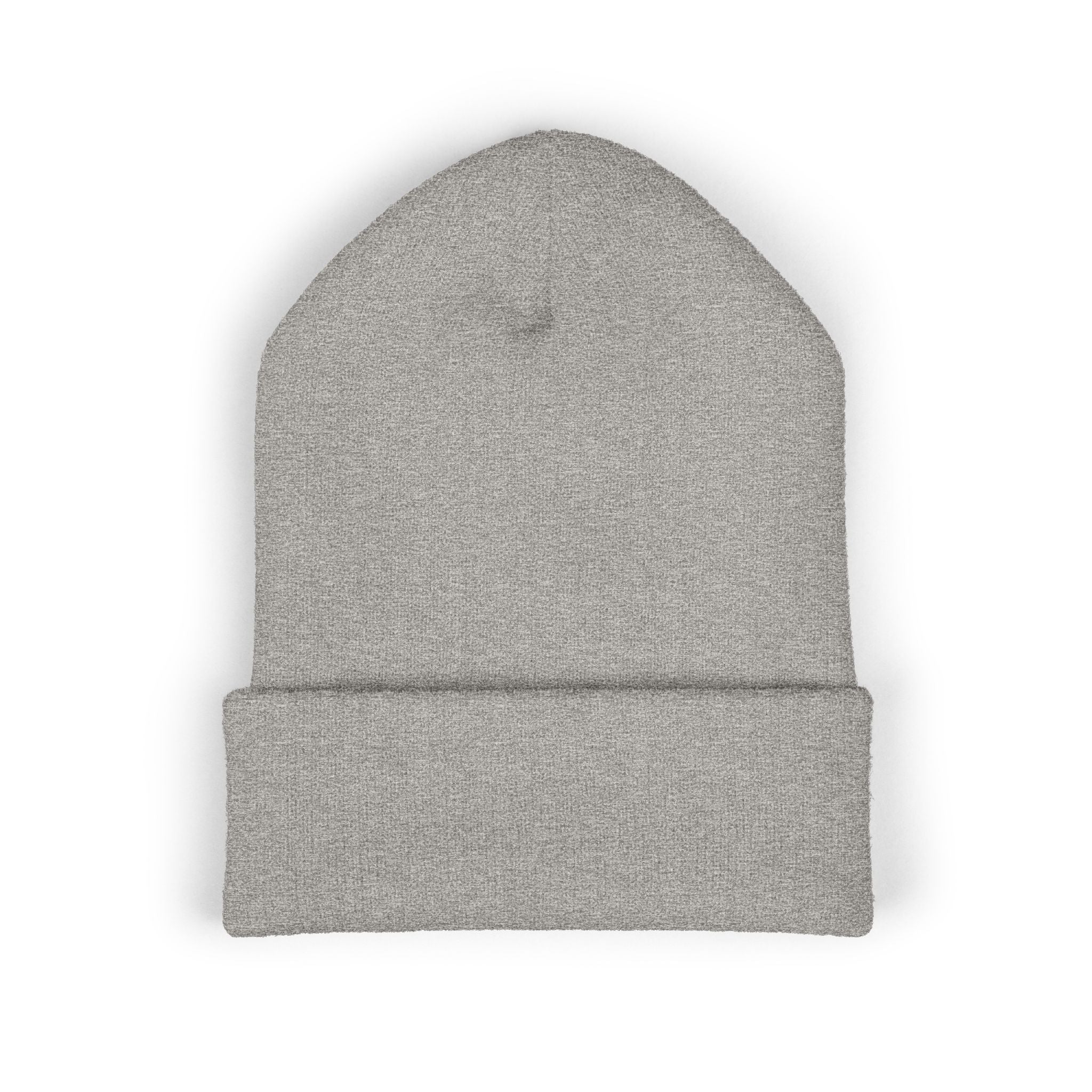 Embroidered "Push Your Limits" Cuffed Beanie — Cozy Athletic Knit Hat