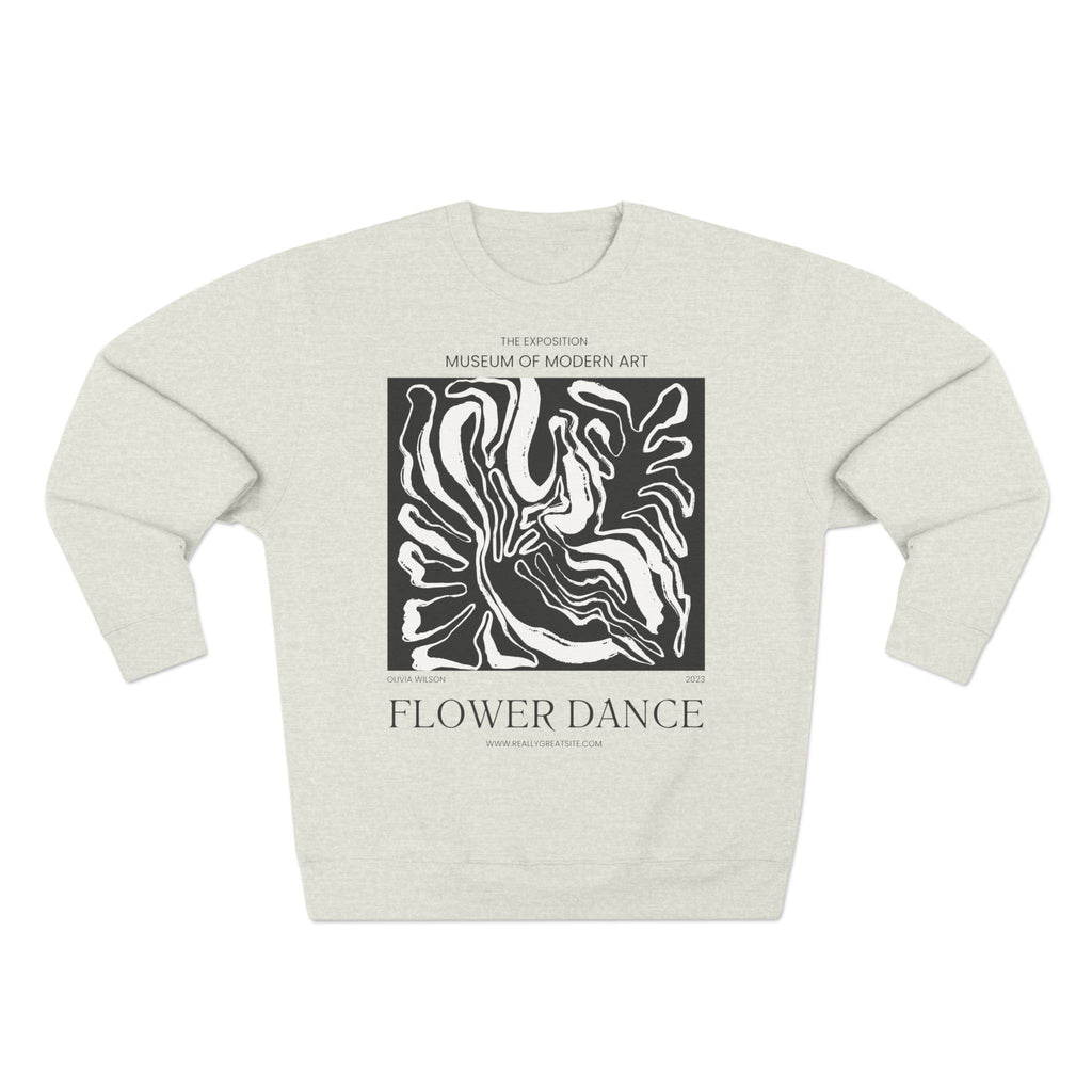 Flower Dance Crewneck Sweatshirt — Abstract Museum Art Graphic