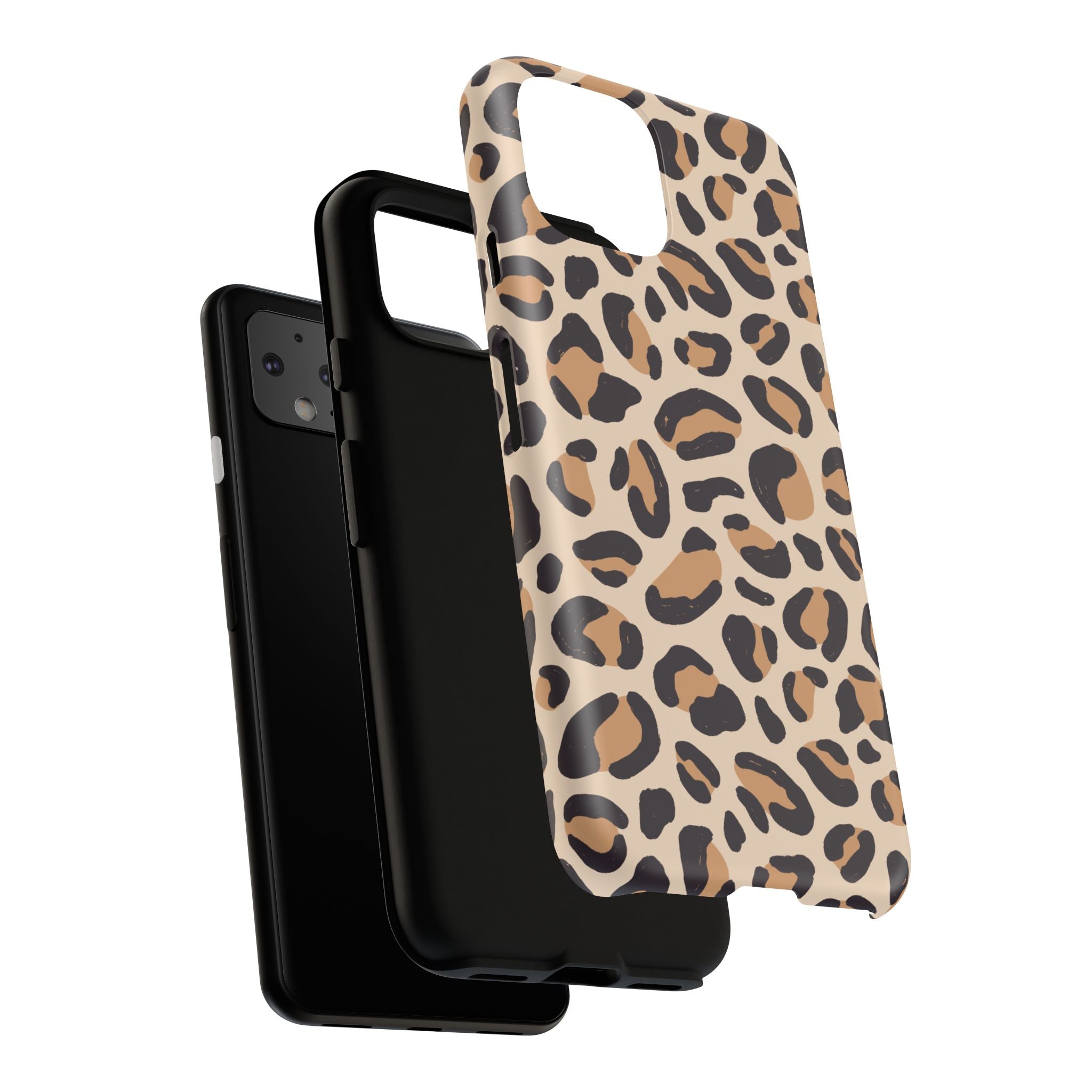 Leopard Print Tough Phone Case — Stylish Protective Phone Cover