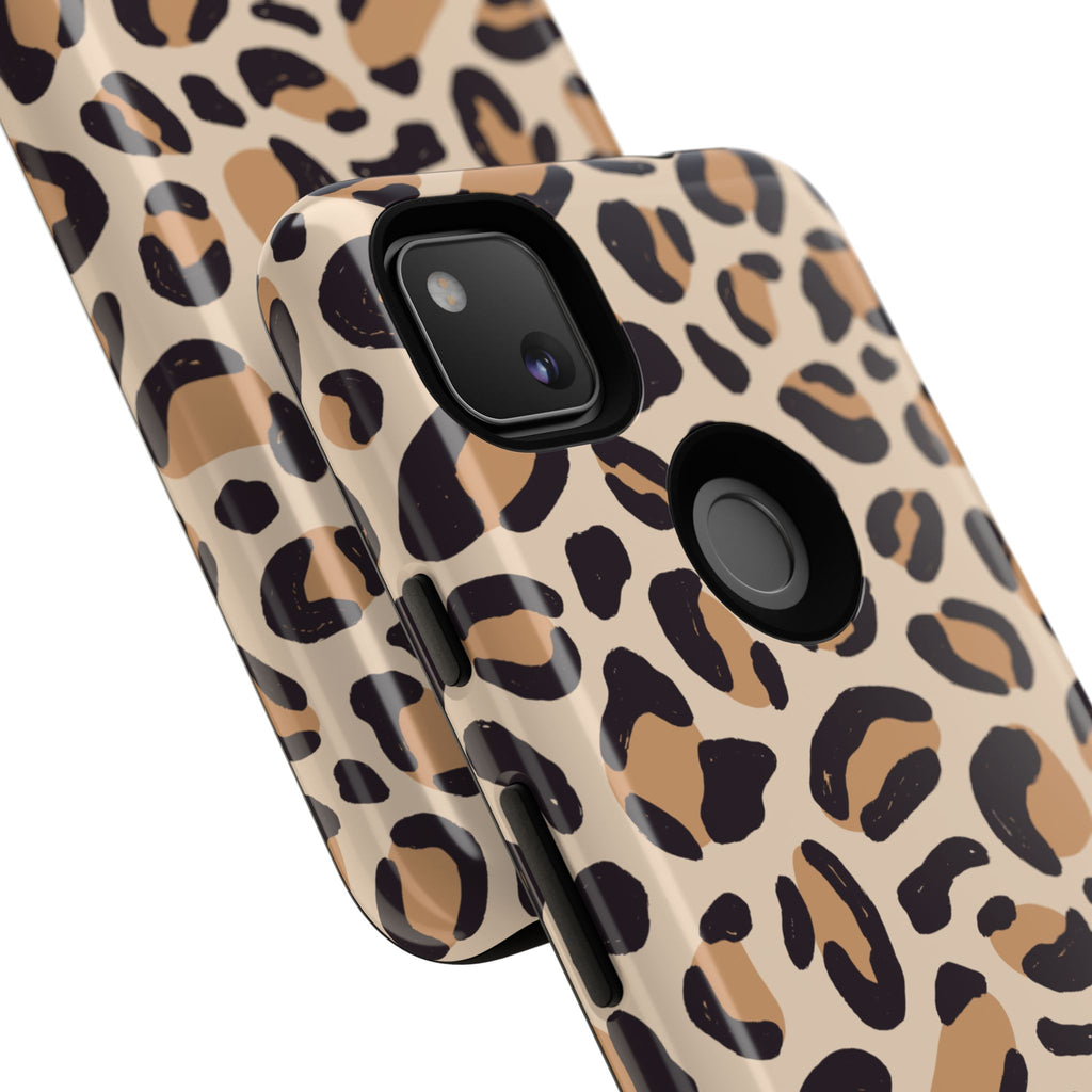 Leopard Print Tough Phone Case — Stylish Protective Phone Cover