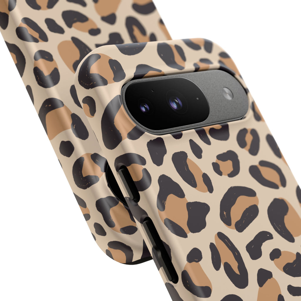 Leopard Print Tough Phone Case — Stylish Protective Phone Cover
