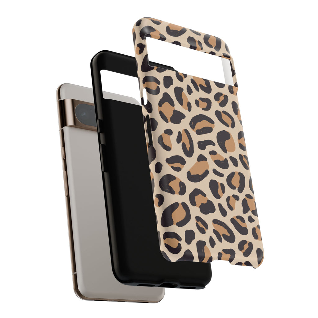 Leopard Print Tough Phone Case — Stylish Protective Phone Cover